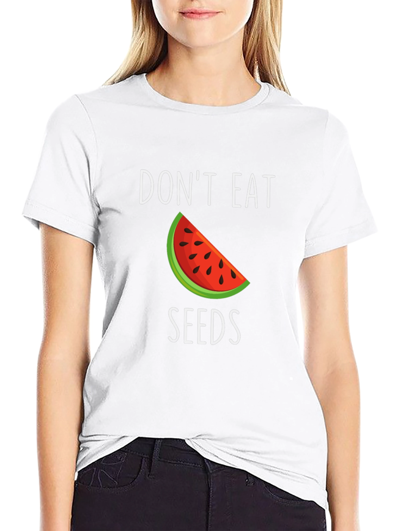 Dont Eat Seeds T-Shirt - Watermelon Design