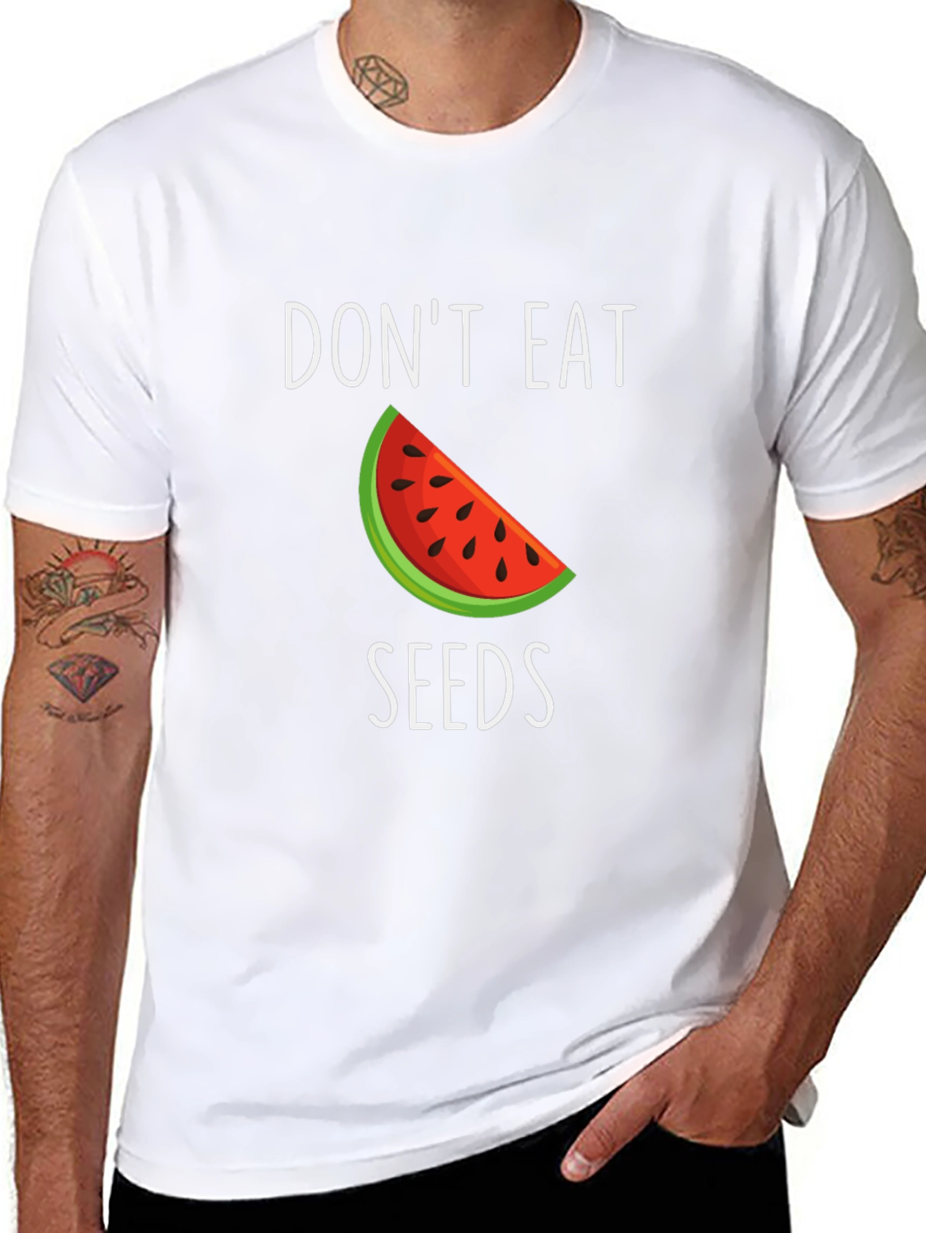 Dont Eat Seeds T-Shirt - Watermelon Design