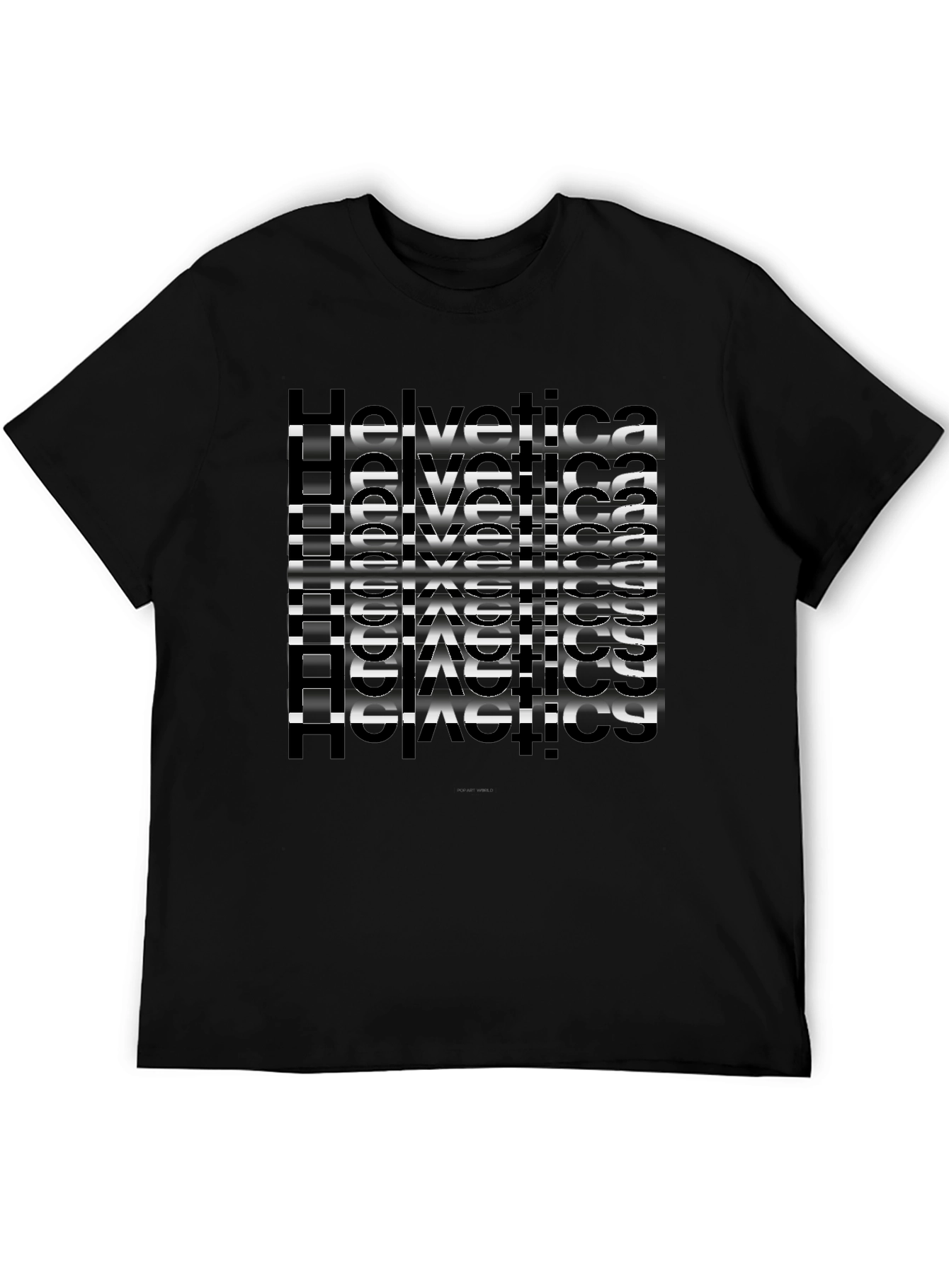 Helvetica Graphic Black T-Shirt