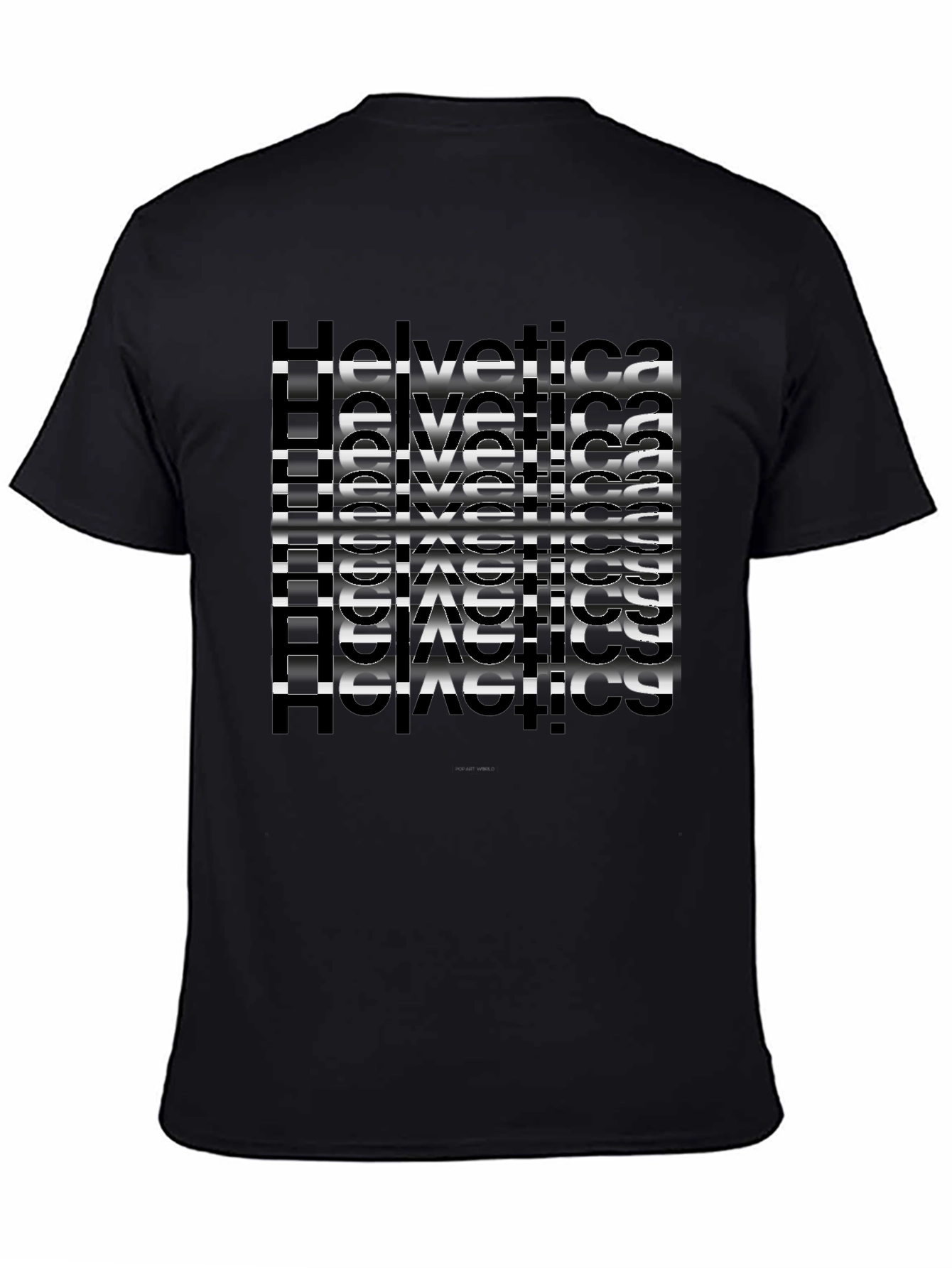 Helvetica Graphic Black T-Shirt
