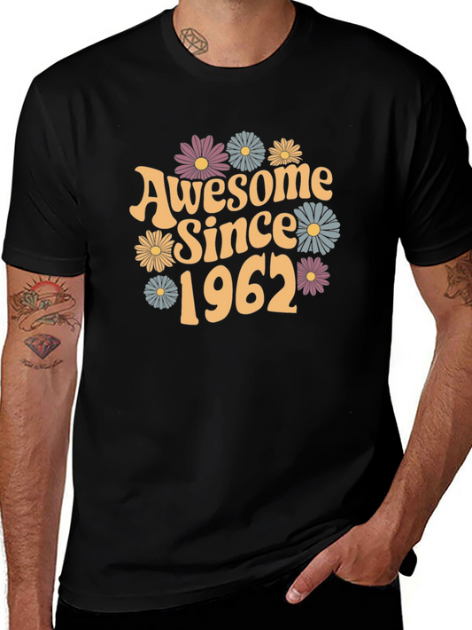 Awesome Since 1962 Floral Graphic Tee