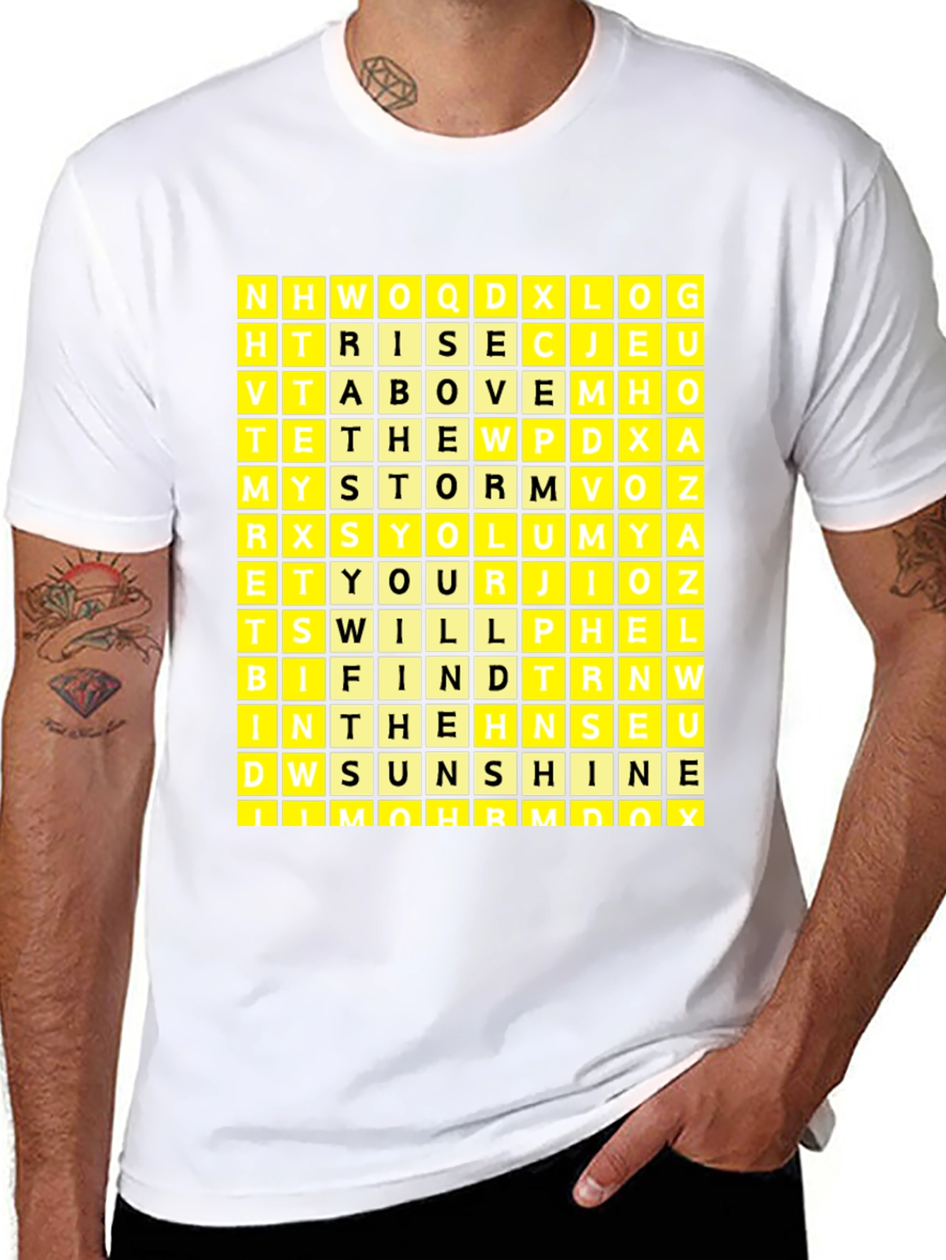 Word Search Puzzle Graphic T-Shirt
