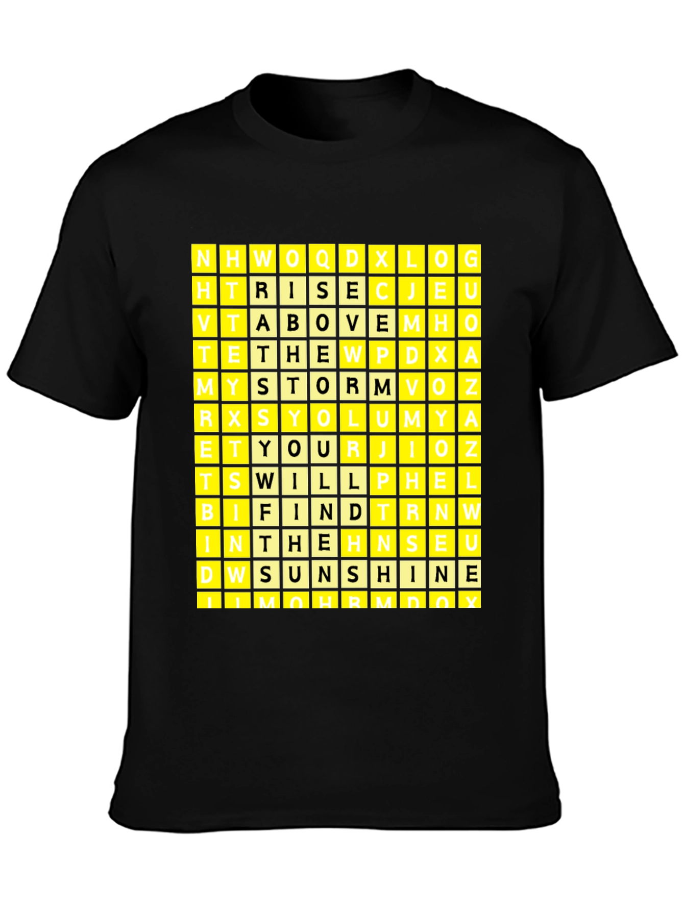 Word Search Puzzle Graphic T-Shirt