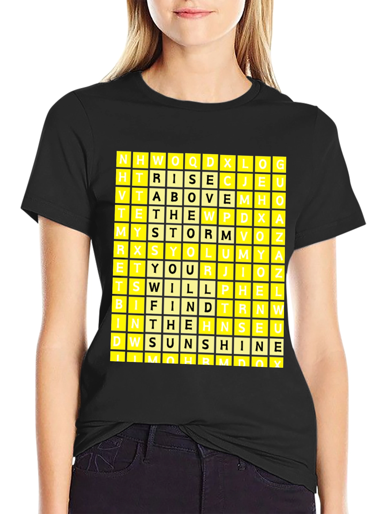 Word Search Puzzle Graphic T-Shirt