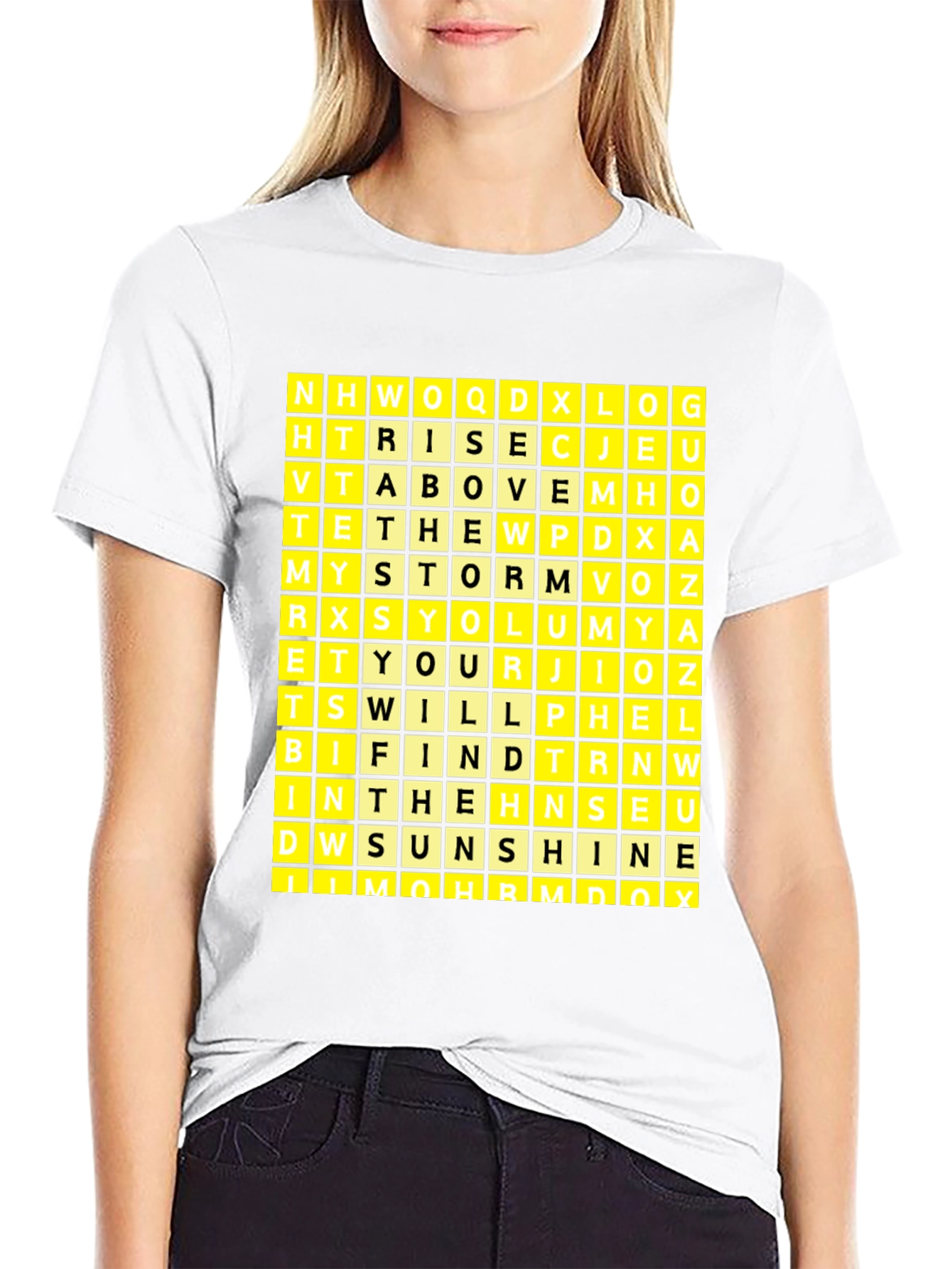 Word Search Puzzle Graphic T-Shirt