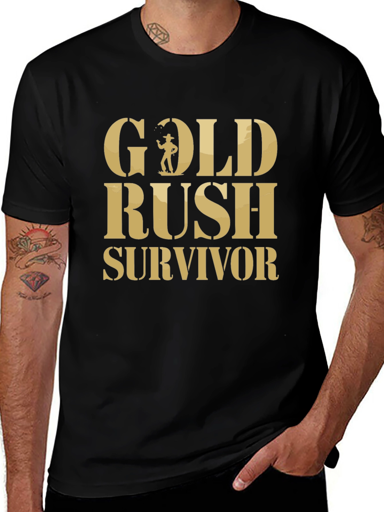 Gold Rush Survivor Tee - Western Style T-Shirt