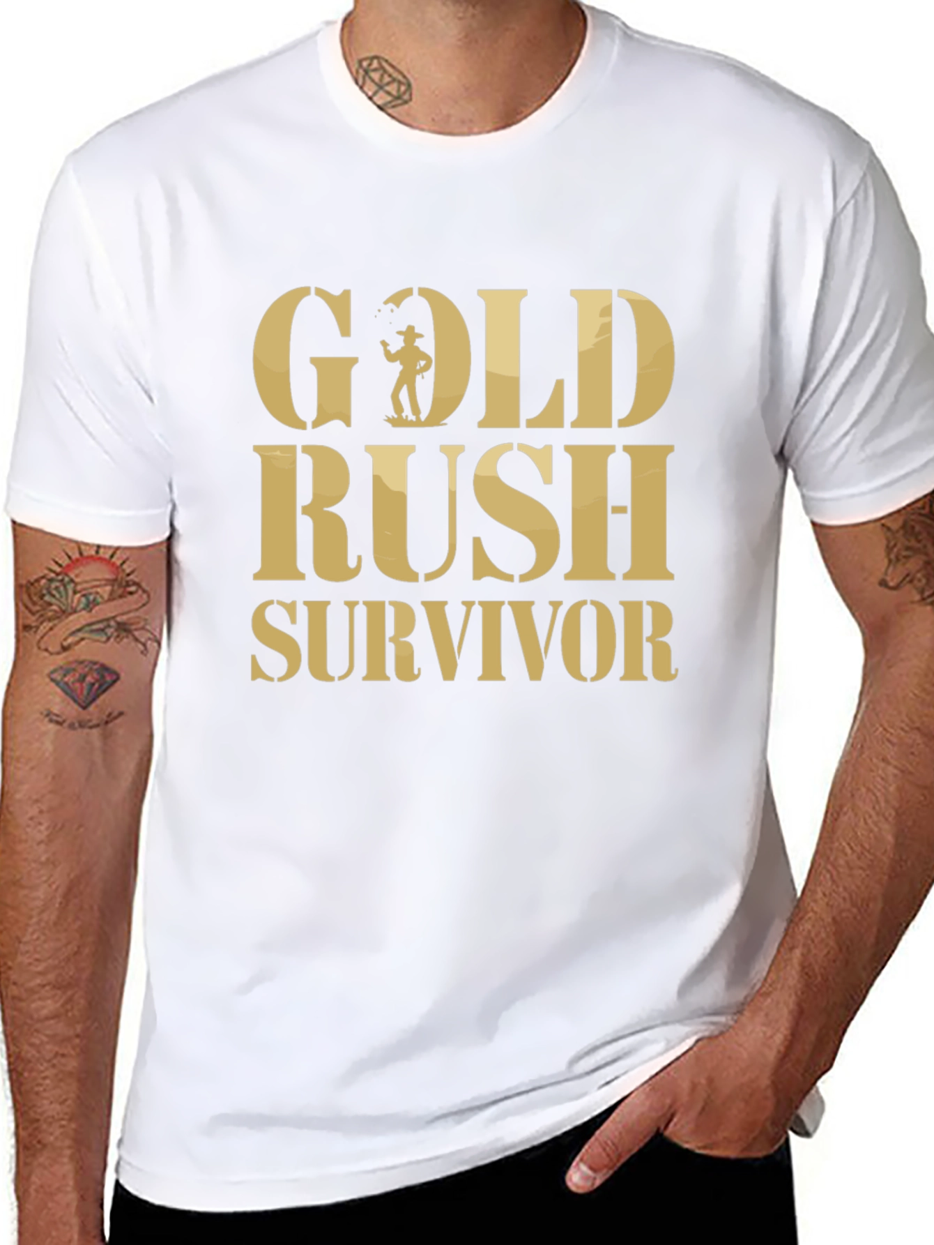 Gold Rush Survivor Tee - Western Style T-Shirt