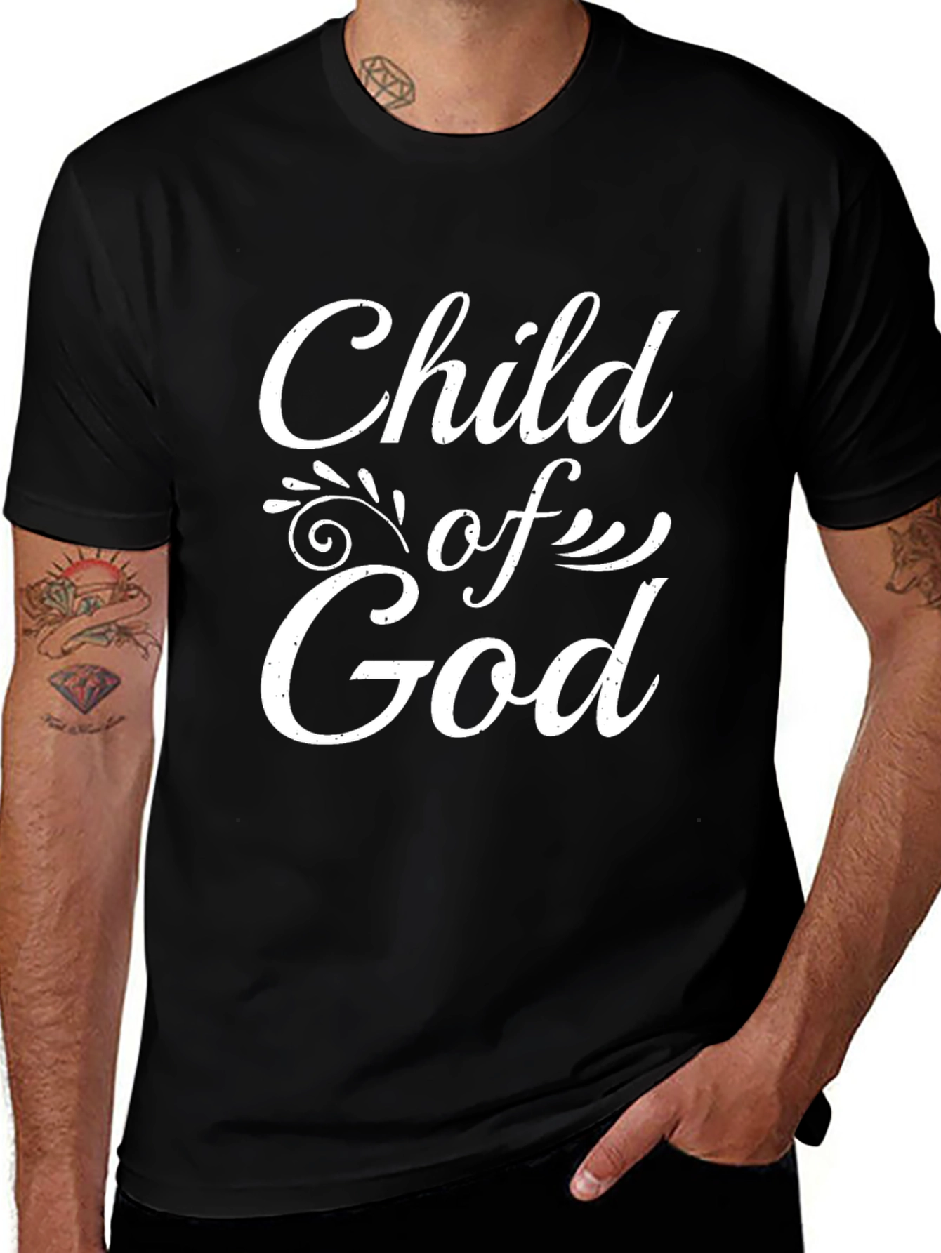 Child of God Black T-Shirt Christian Apparel