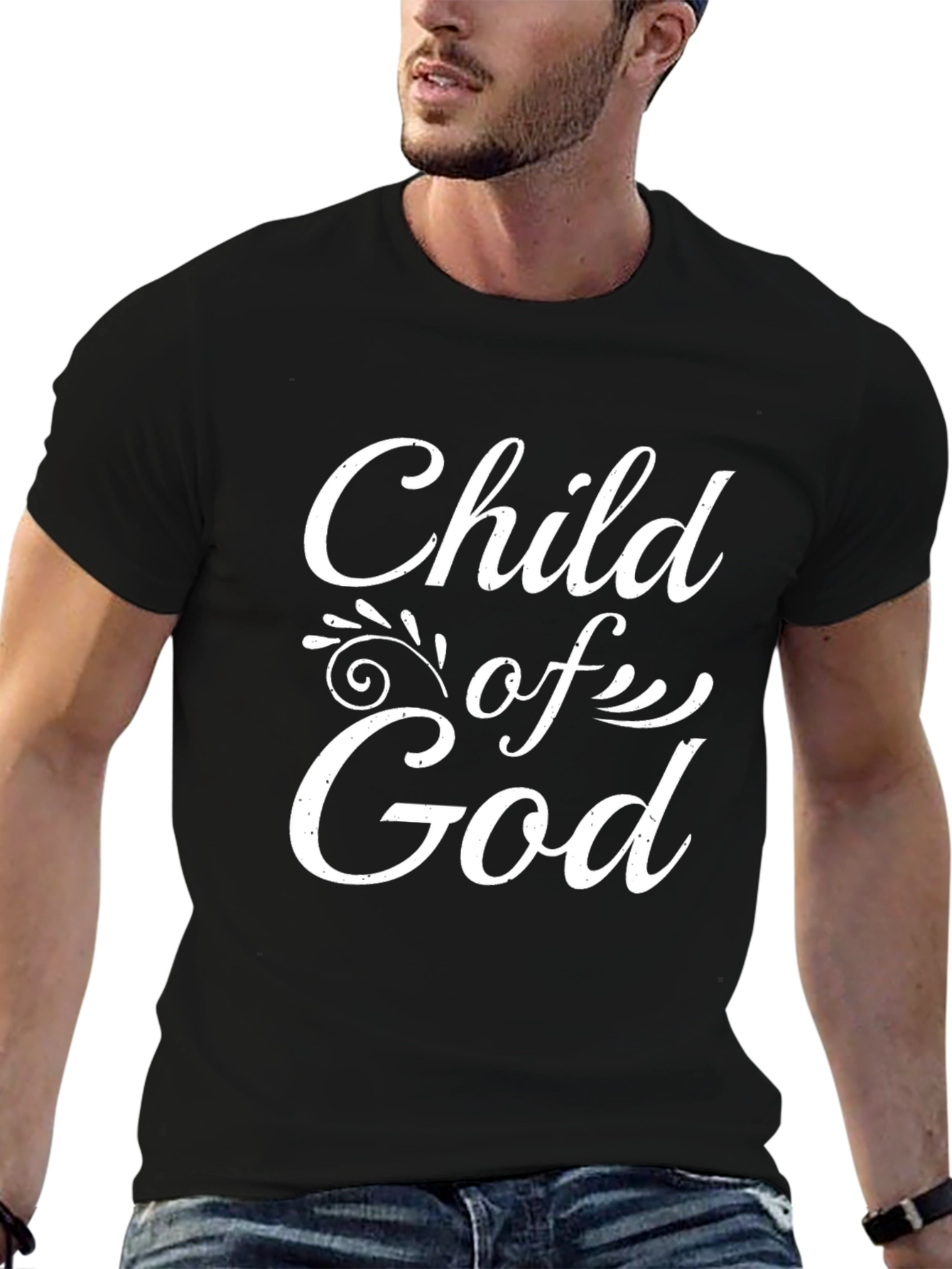 Child of God Black T-Shirt Christian Apparel