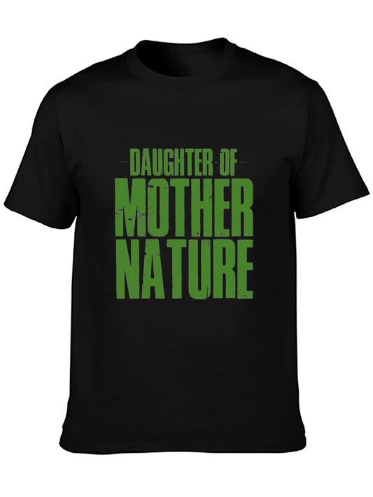 Daughter Of Mother Nature Black Graphic Tee