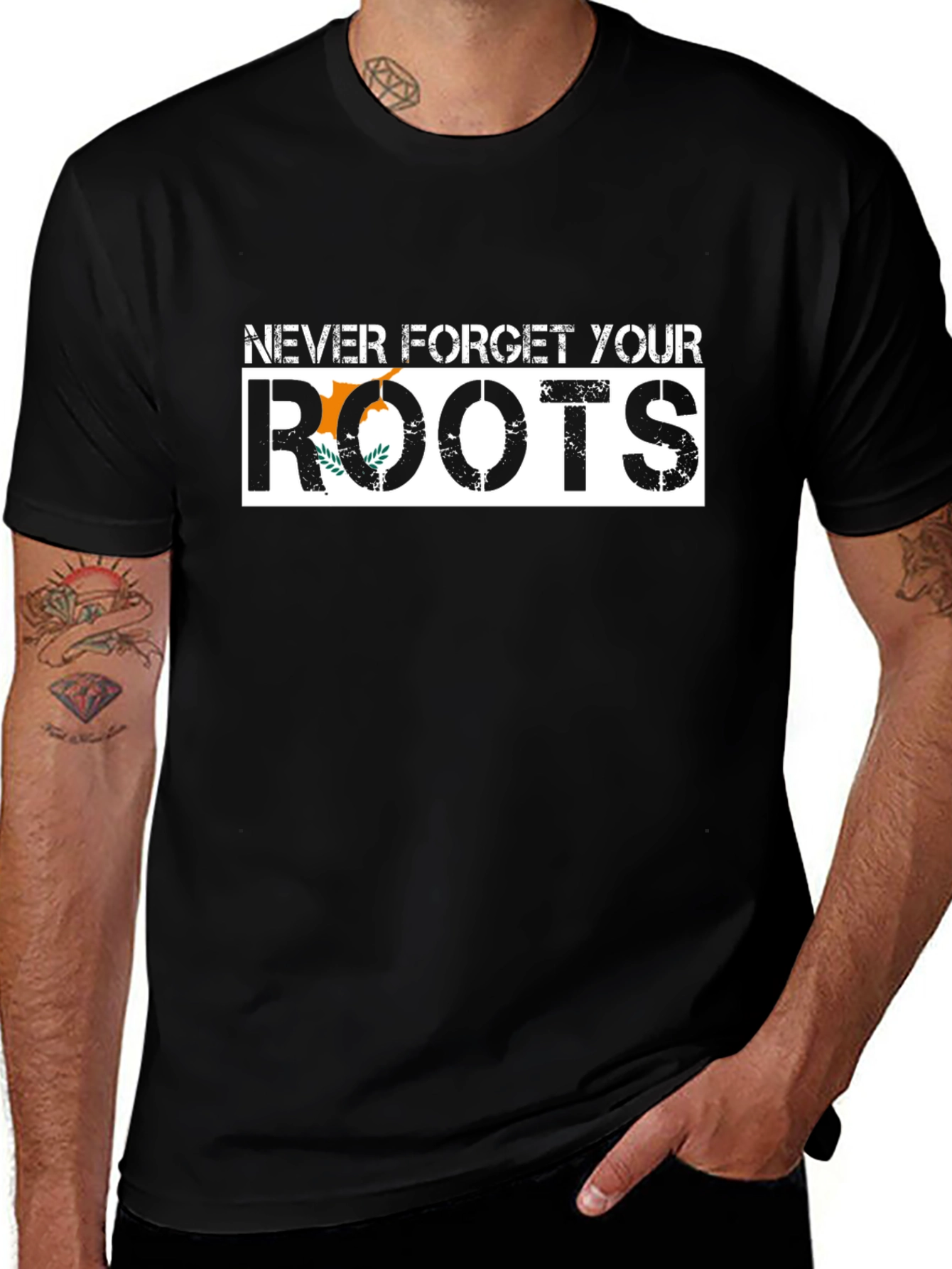 Never Forget Your Roots - Cyprus T-Shirt