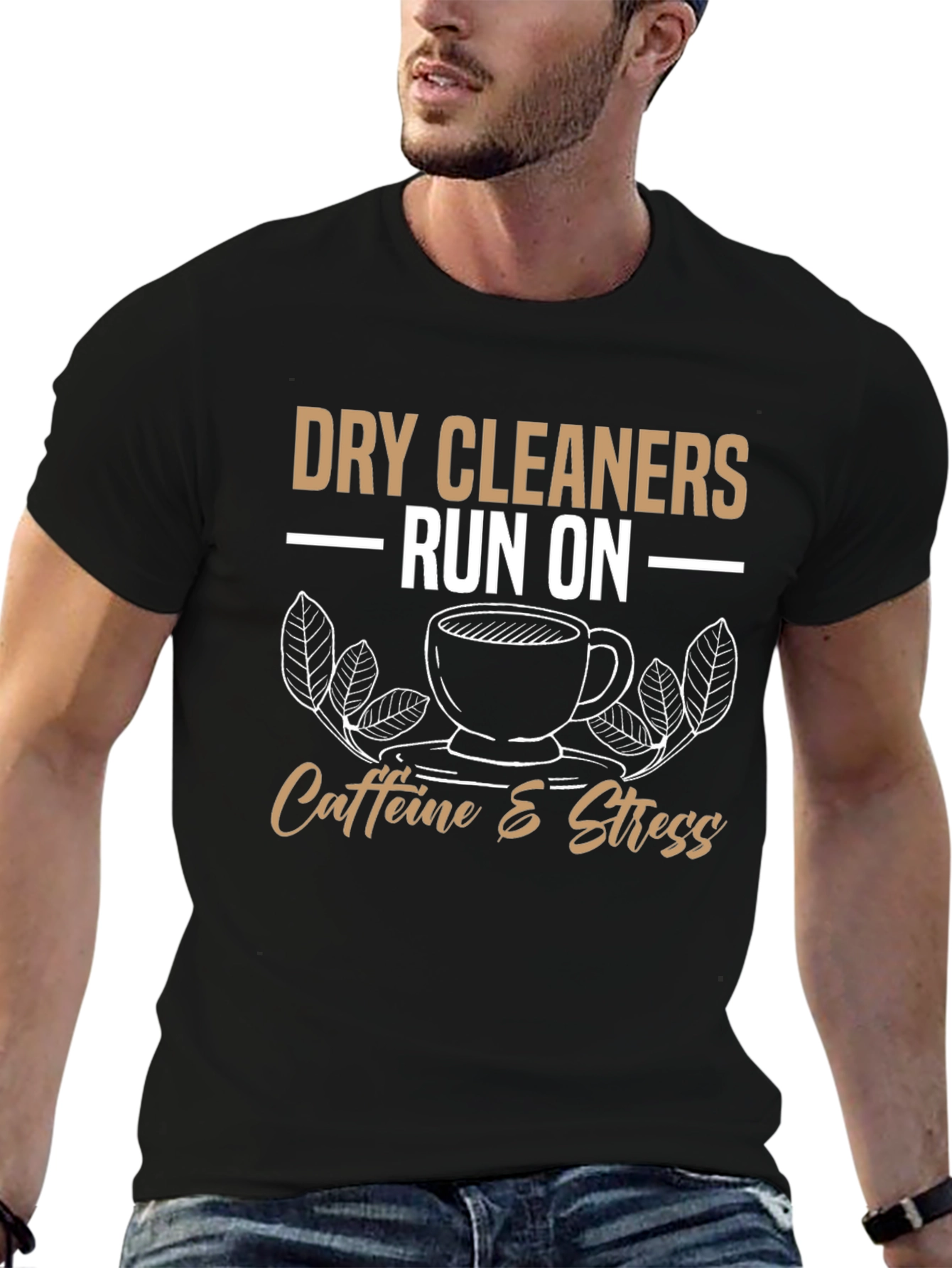 Dry Cleaners Caffeine & Stress T-Shirt