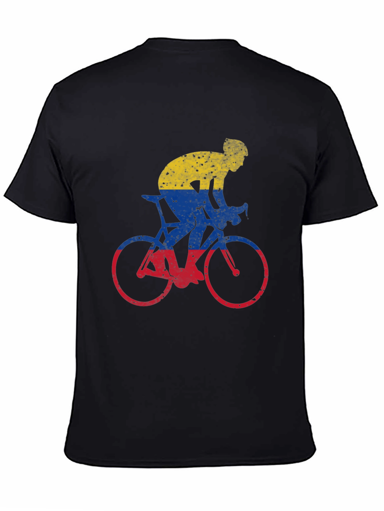 Colombia Flag Cycling Graphic T-Shirt