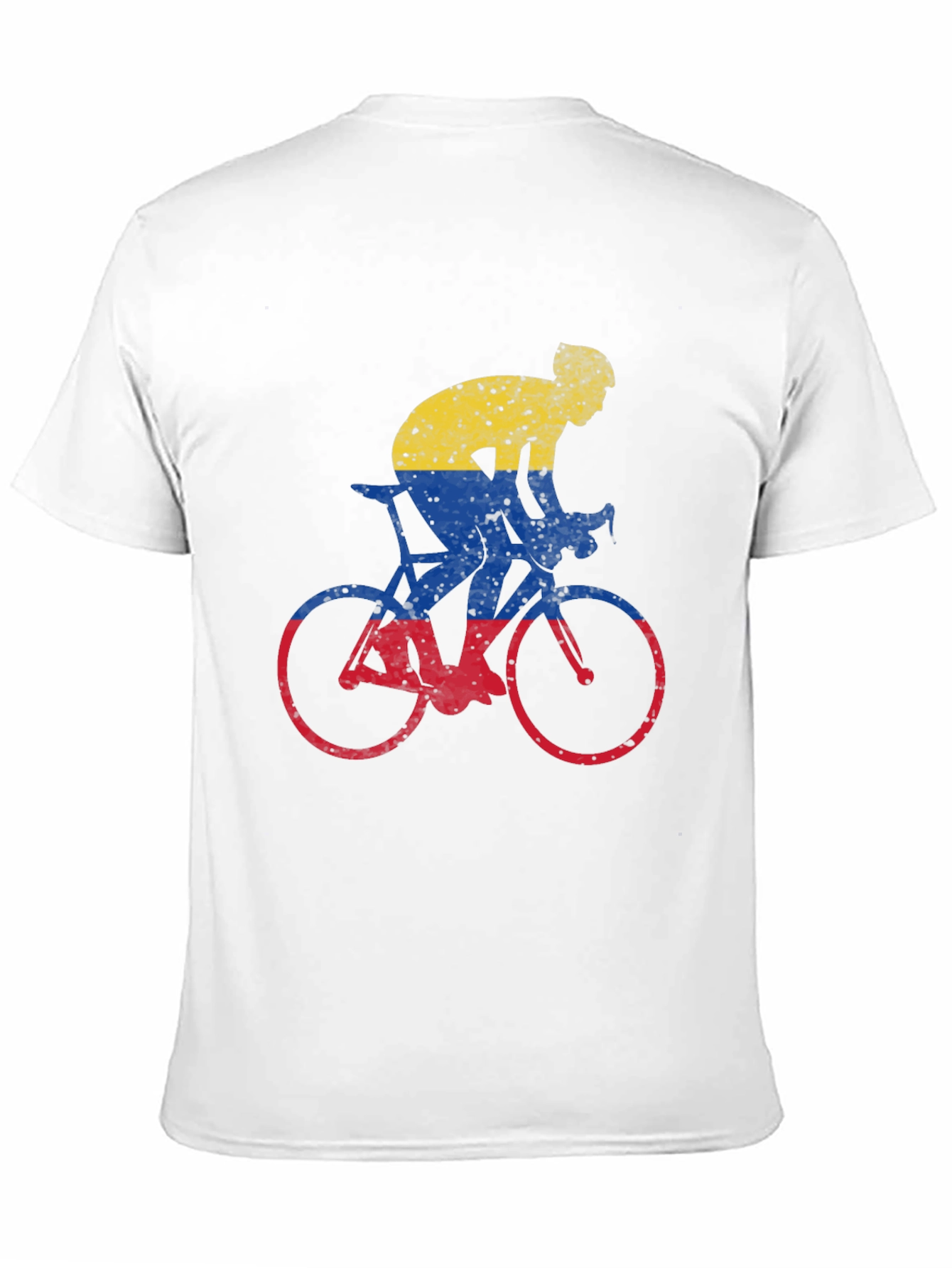 Colombia Flag Cycling Graphic T-Shirt