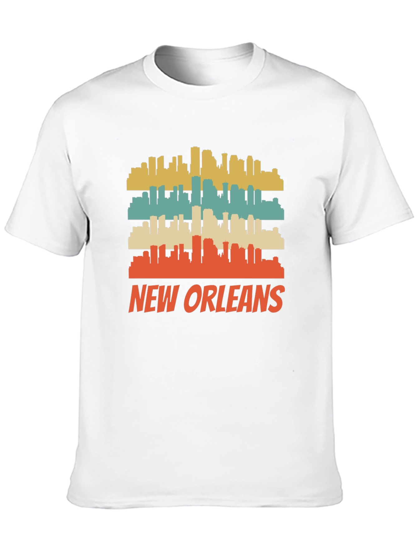 New Orleans Skyline Retro Graphic Tee