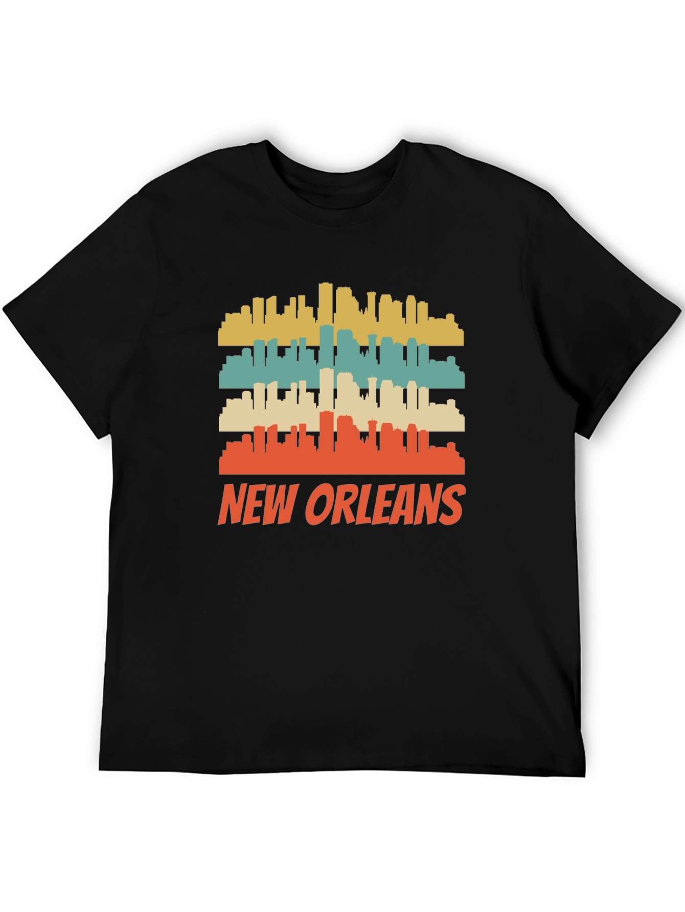 New Orleans Skyline Retro Graphic Tee