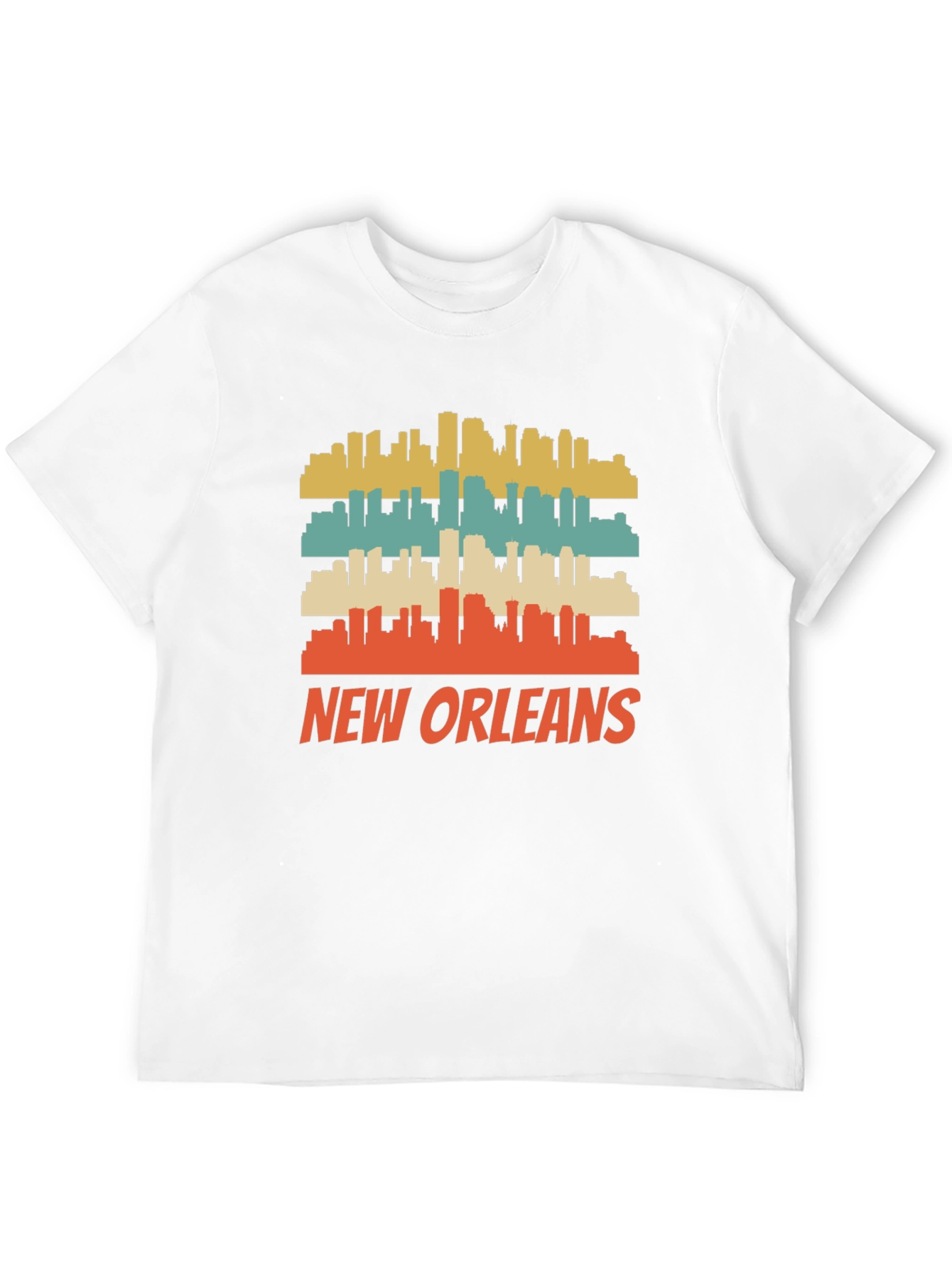 New Orleans Skyline Retro Graphic Tee