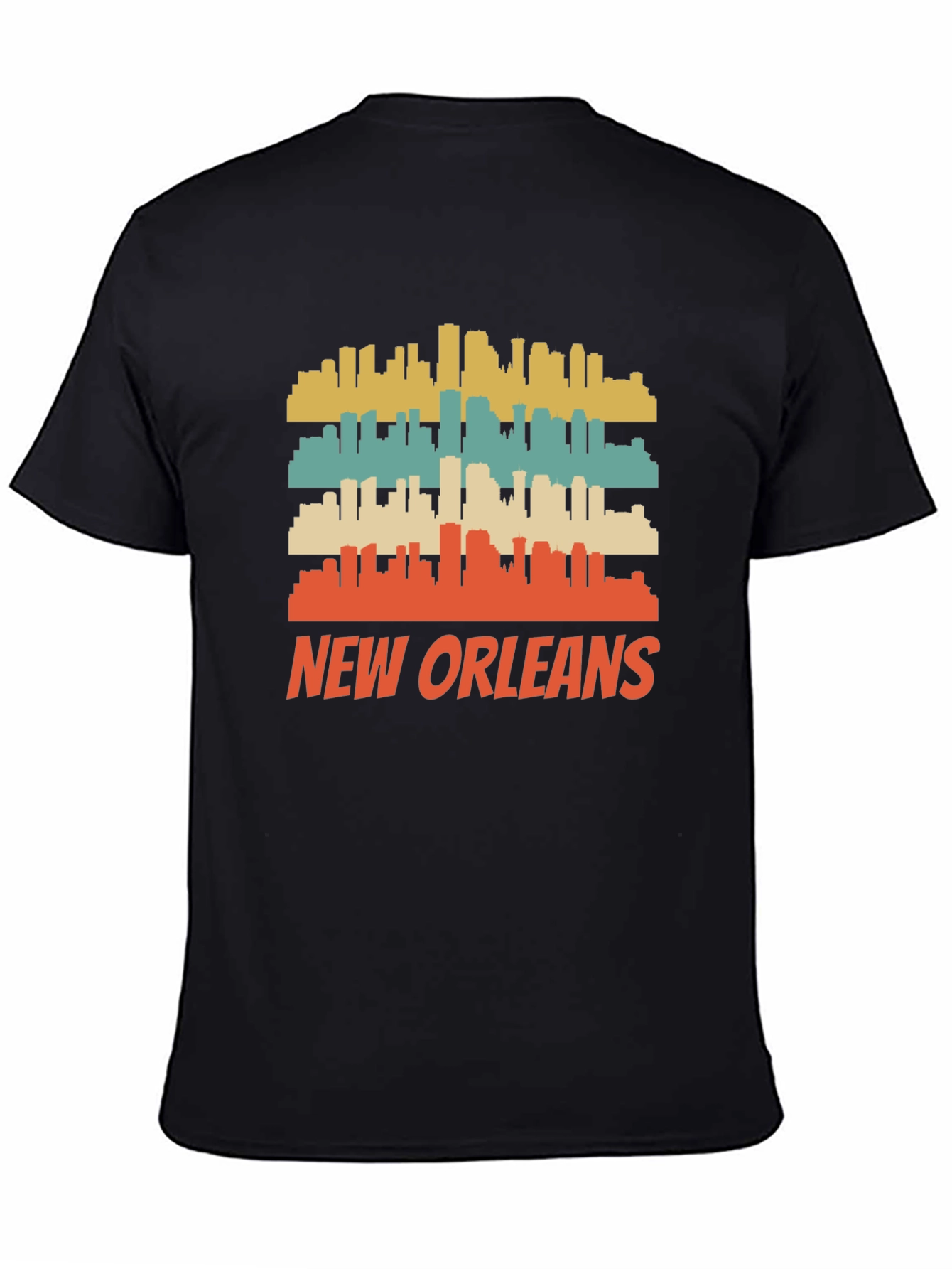 New Orleans Skyline Retro Graphic Tee