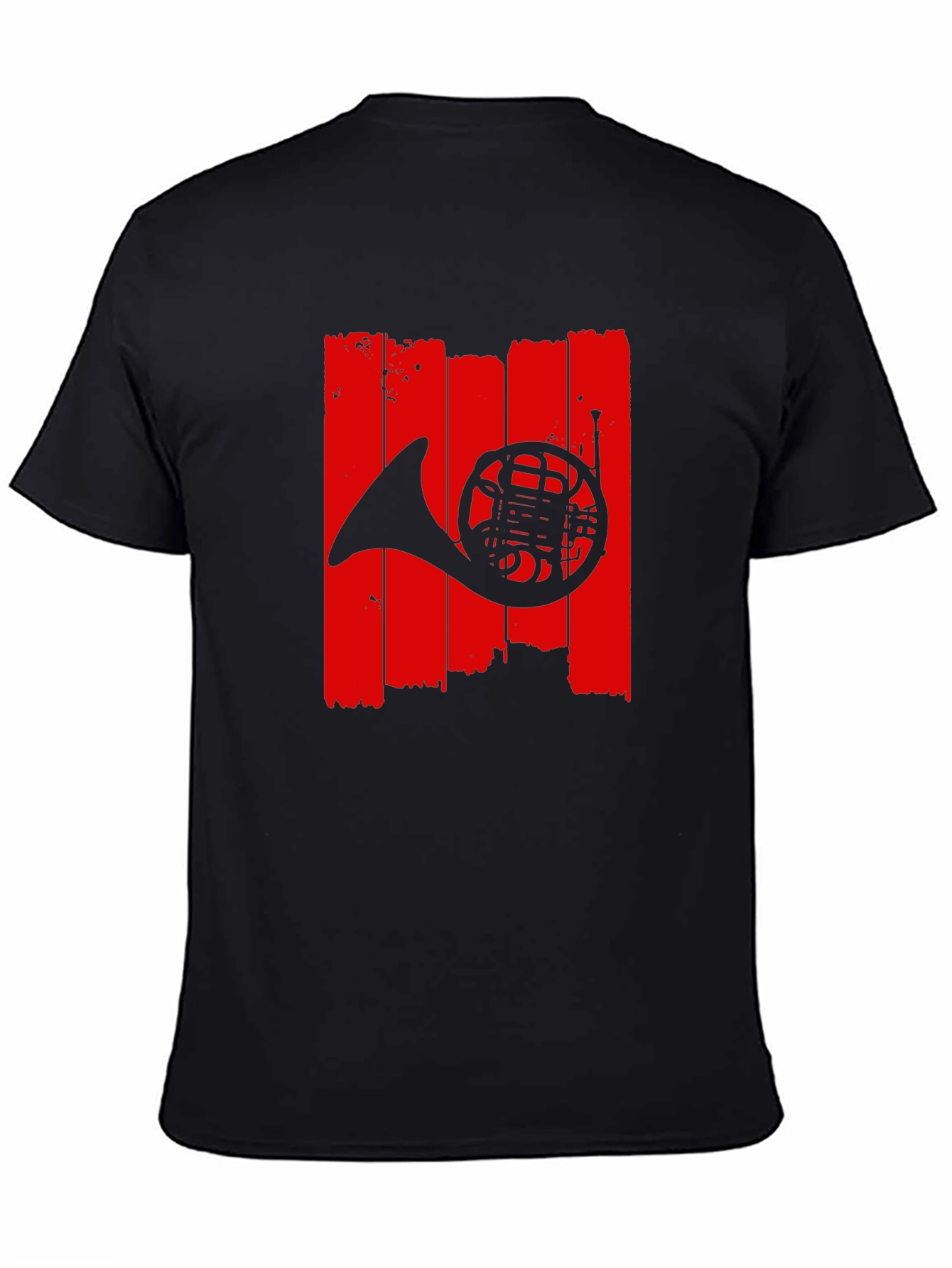 French Horn Graphic T-Shirt - Music Lover Tee