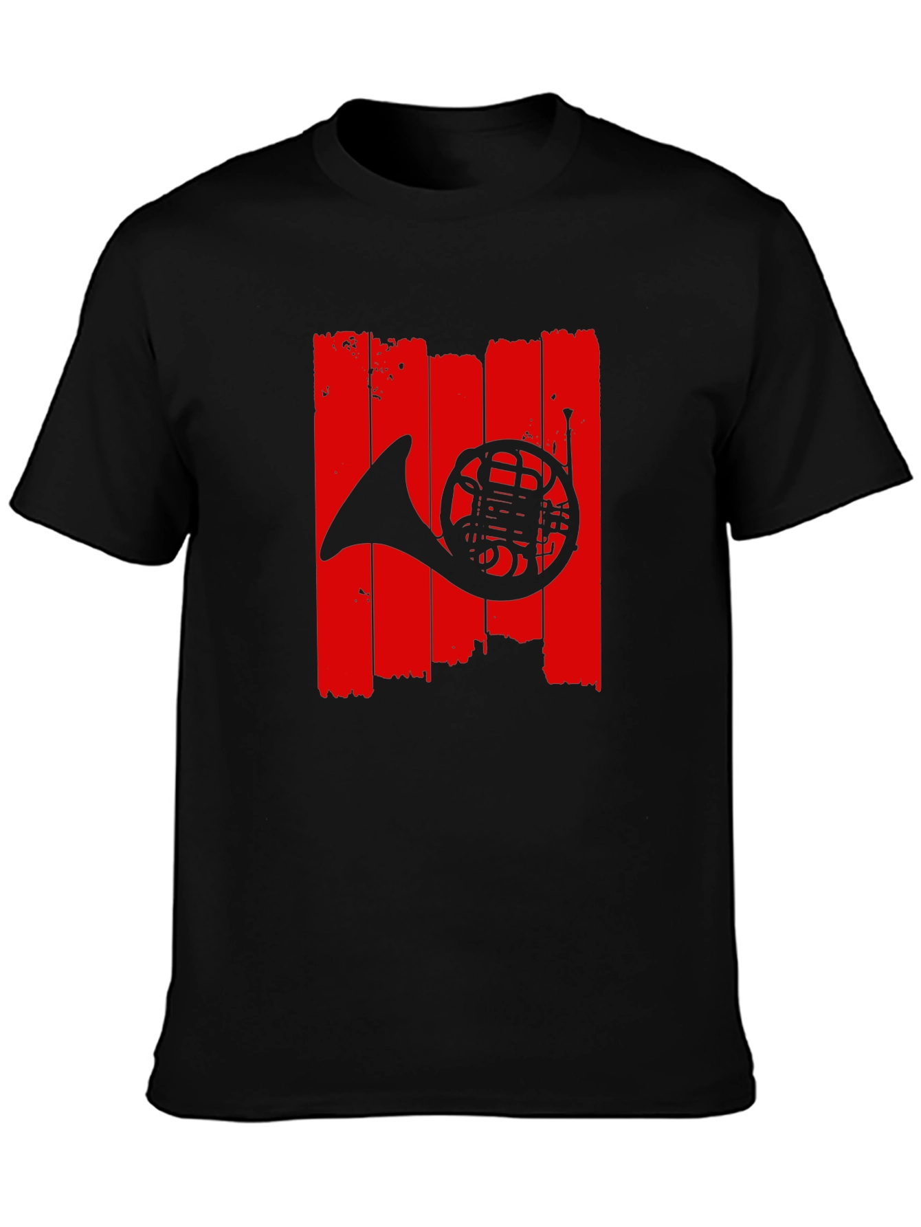 French Horn Graphic T-Shirt - Music Lover Tee