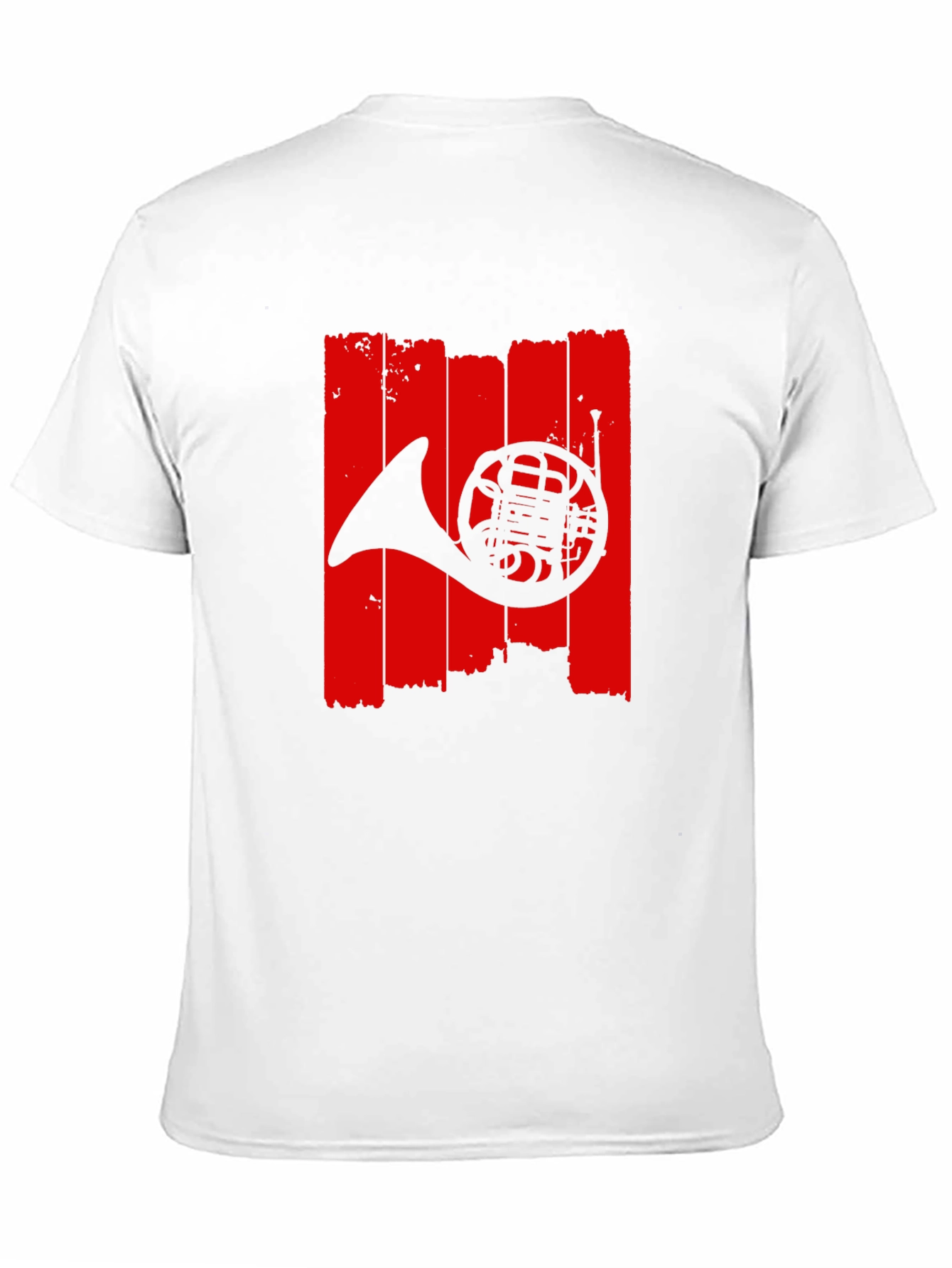 French Horn Graphic T-Shirt - Music Lover Tee