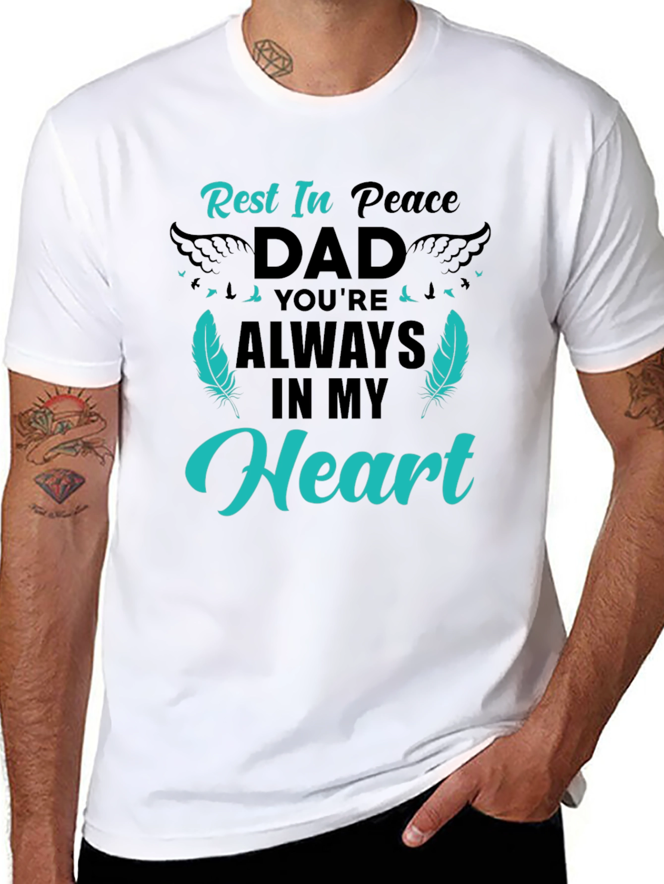 Rest In Peace Dad Graphic Tee