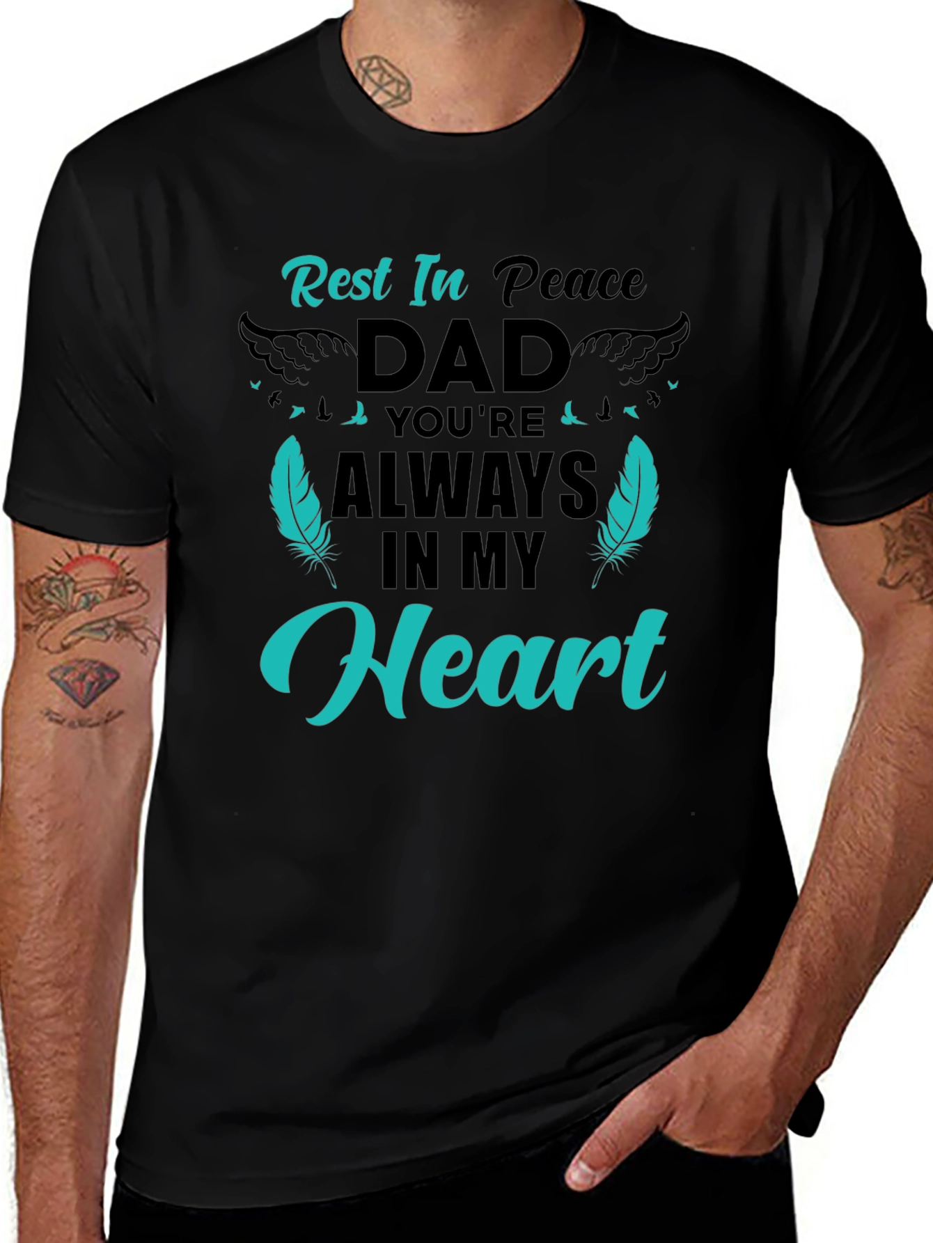 Rest In Peace Dad Graphic Tee