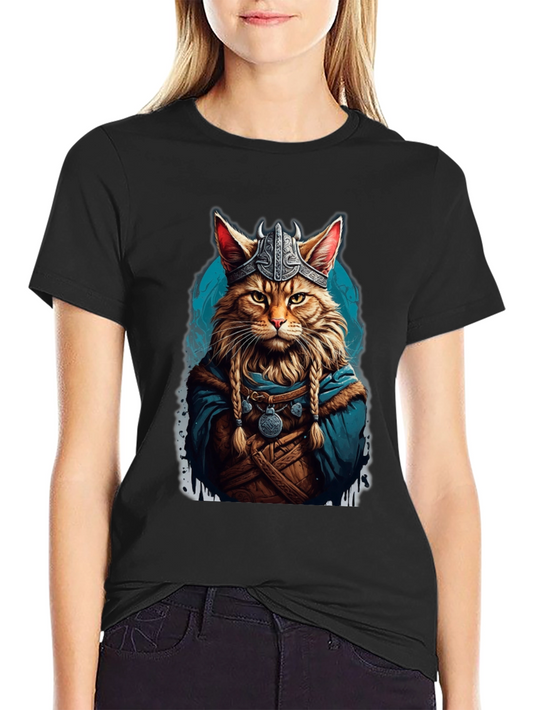 Viking Cat Graphic Tee
