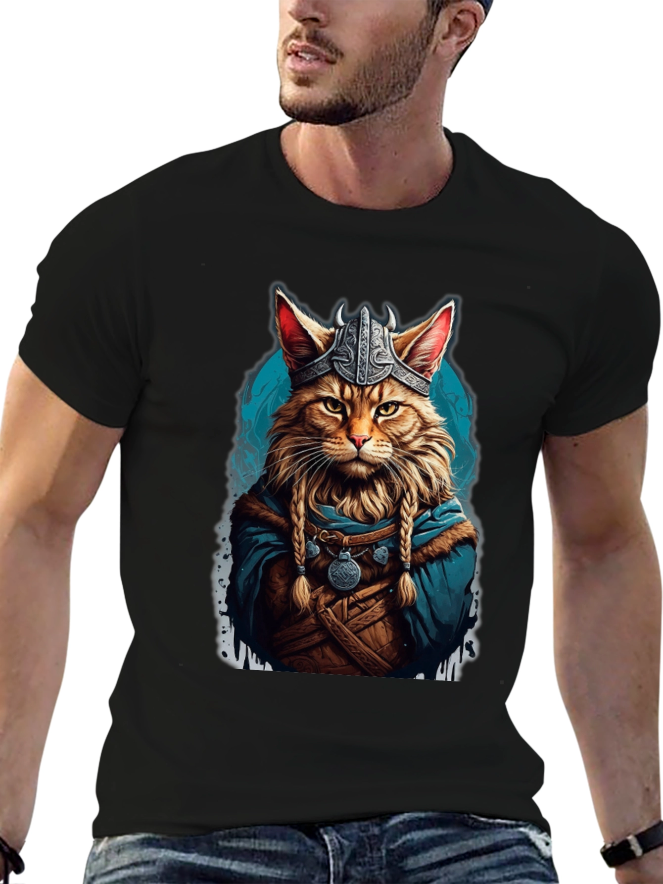 Viking Cat Graphic Tee