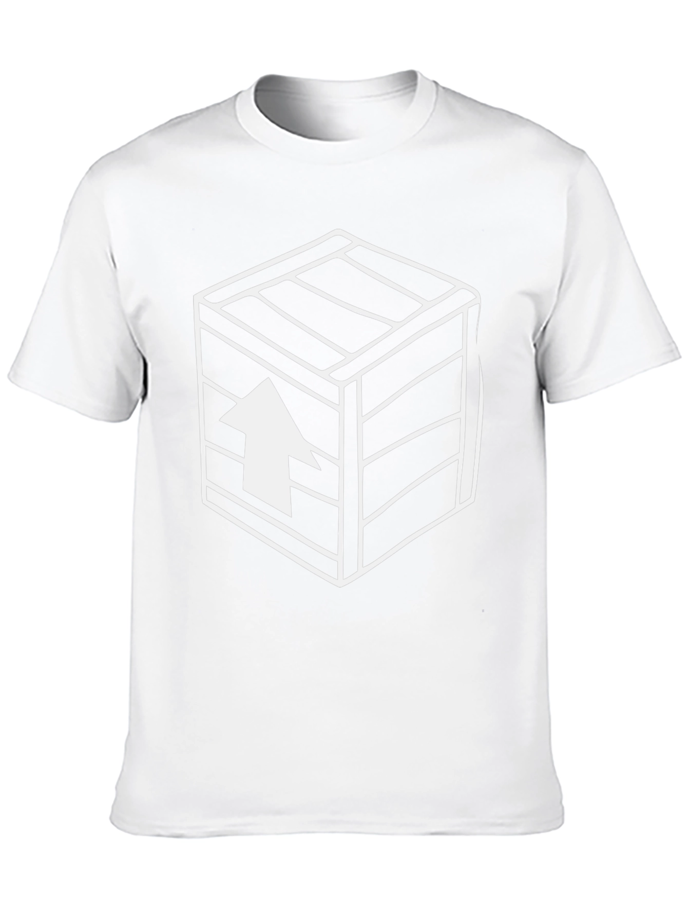Graphic Tee - Crate Up Arrow Design - Black