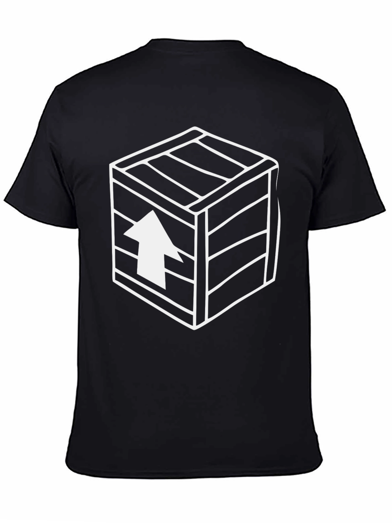 Graphic Tee - Crate Up Arrow Design - Black