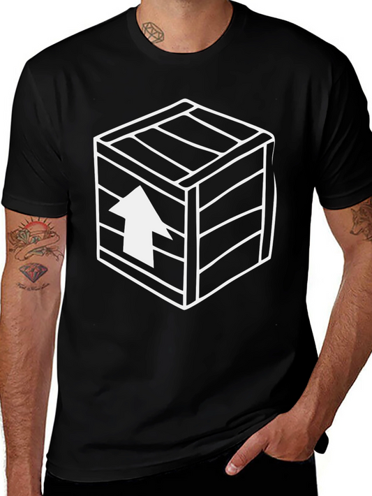 Graphic Tee - Crate Up Arrow Design - Black