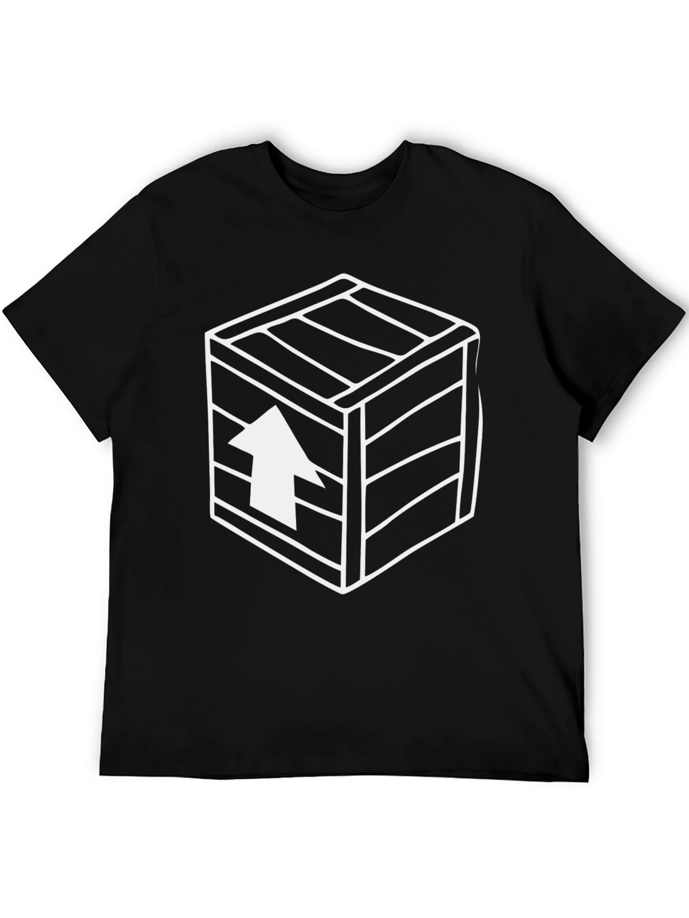 Graphic Tee - Crate Up Arrow Design - Black