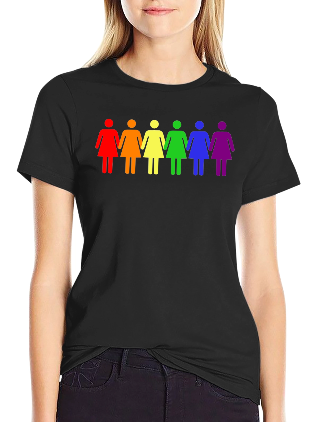 LGBTQ+ Womens Rainbow Equality T-Shirt