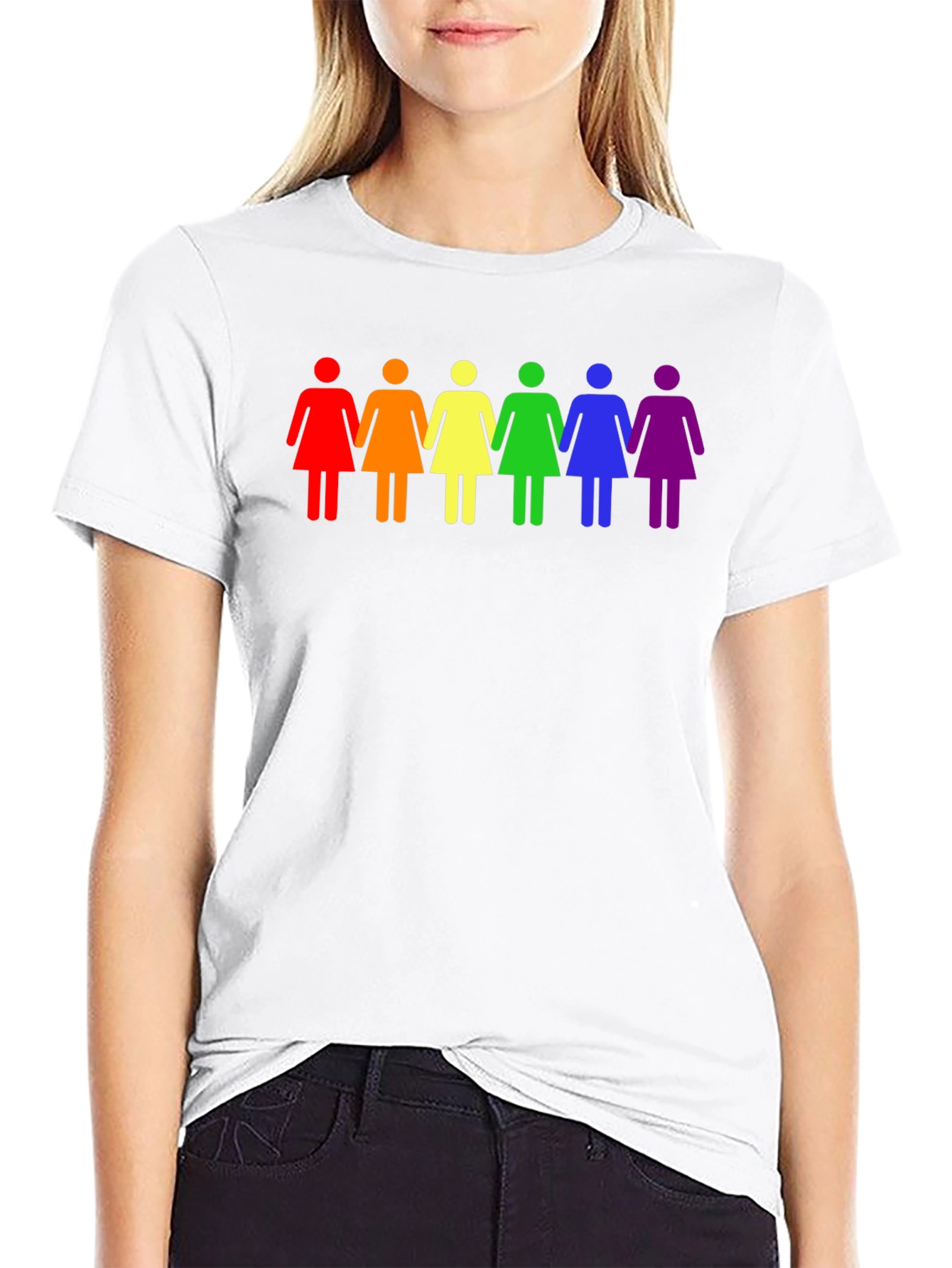 LGBTQ+ Womens Rainbow Equality T-Shirt