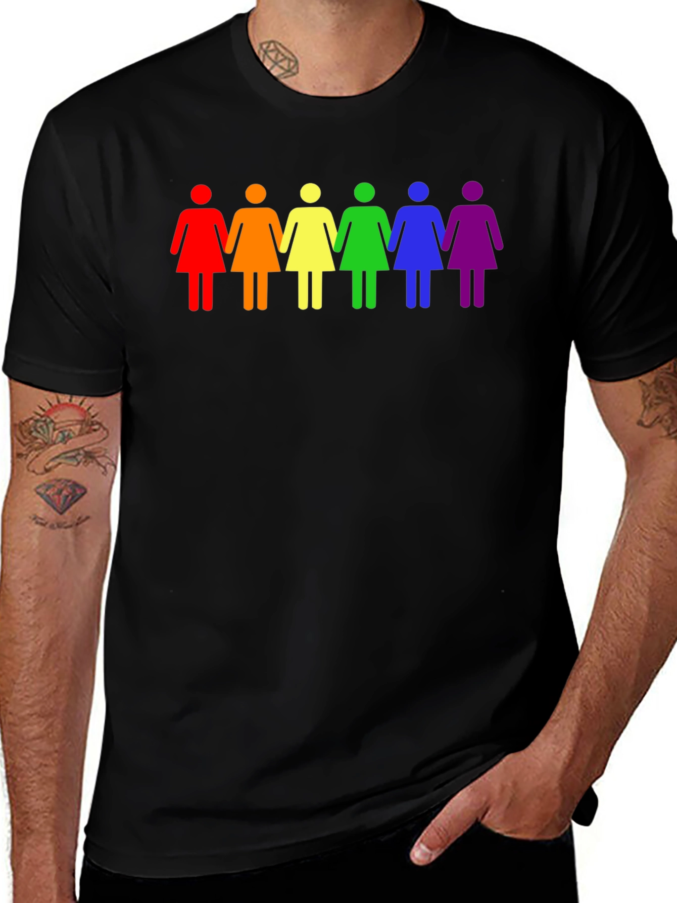 LGBTQ+ Womens Rainbow Equality T-Shirt