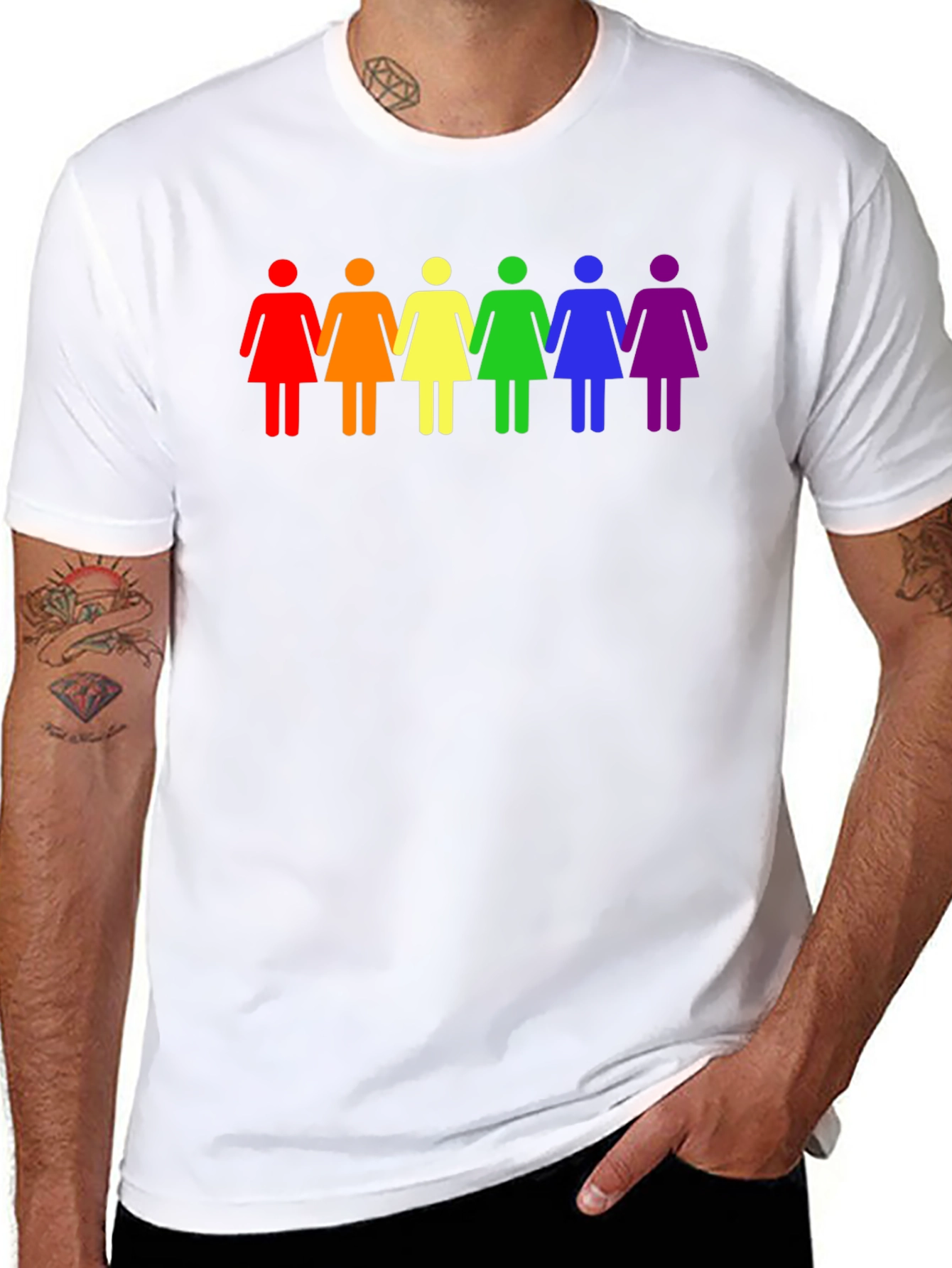 LGBTQ+ Womens Rainbow Equality T-Shirt
