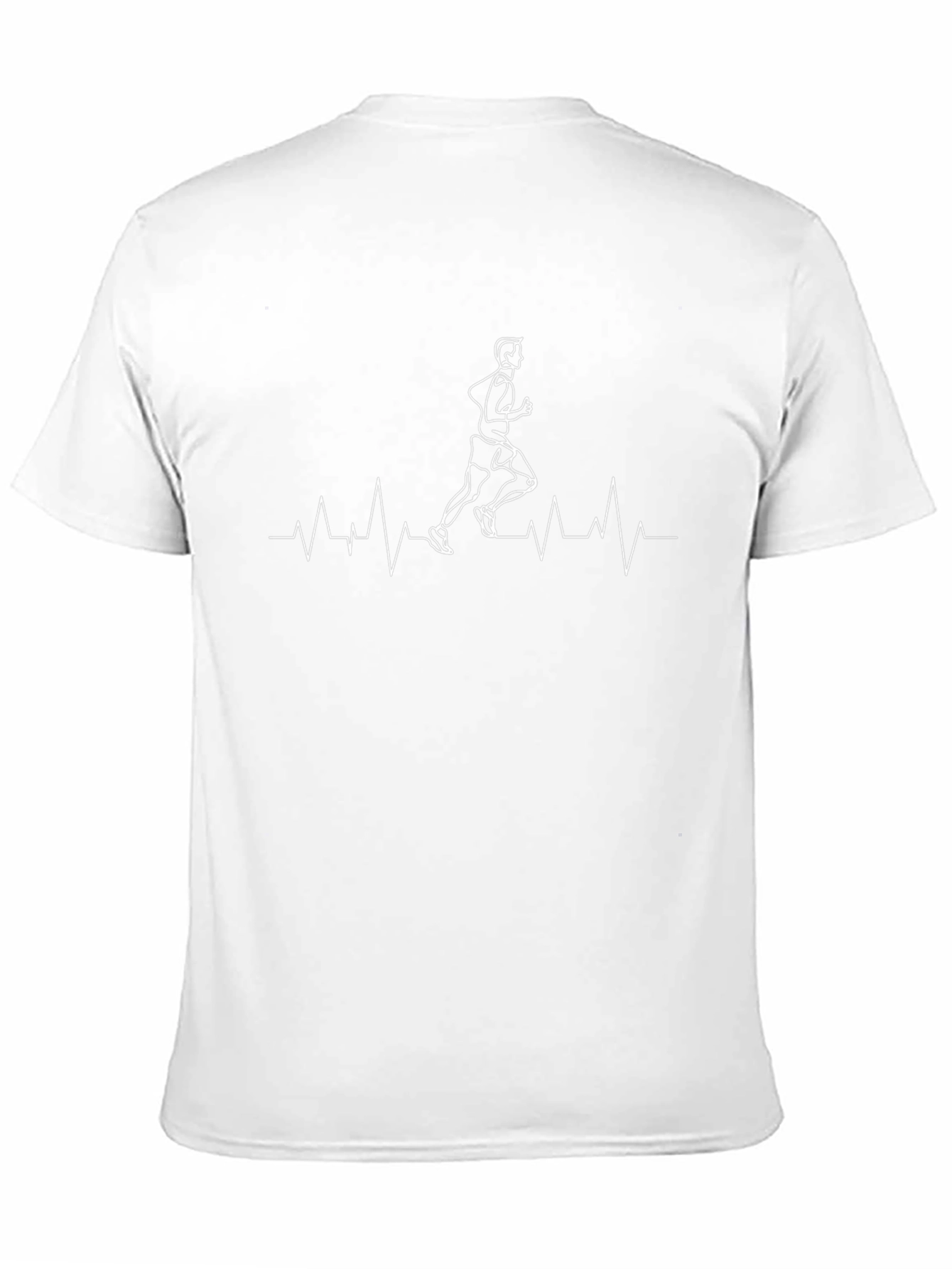Runners Heartbeat Graphic Black T-Shirt