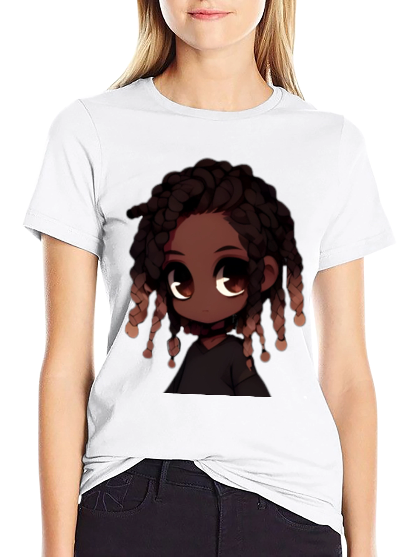 Anime Character Black T-Shirt