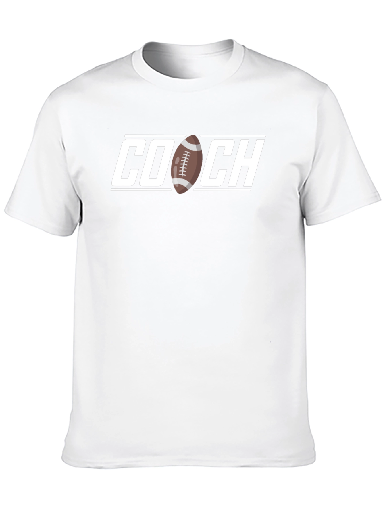 Football Coach T-Shirt - Black Graphic Tee