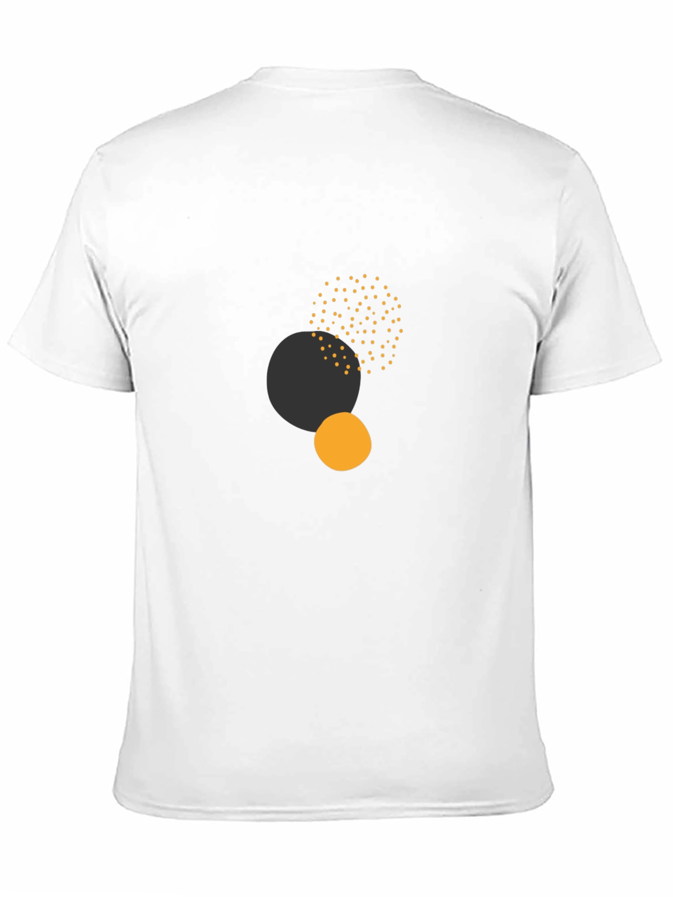Modern Abstract Circles Tee - Black Casual Comfort