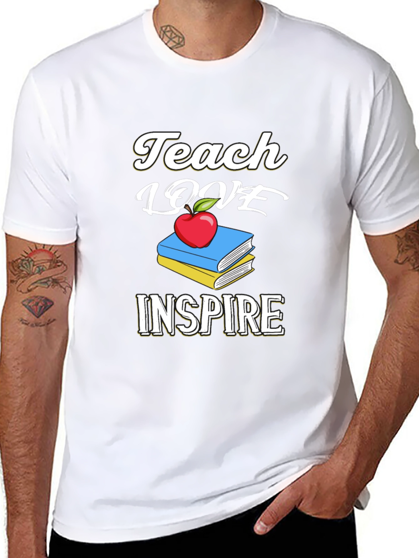 Teach Love Inspire T-Shirt Teacher Gift