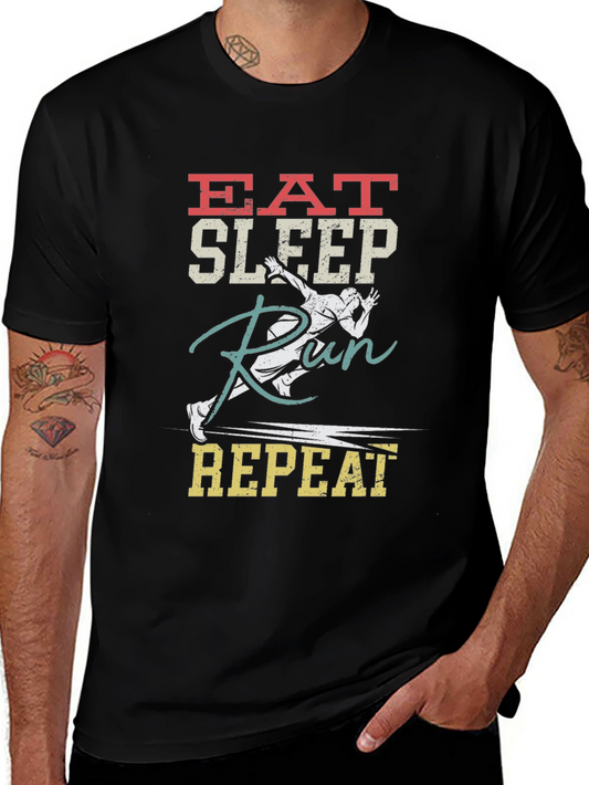 Eat Sleep Run Repeat Graphic Tee