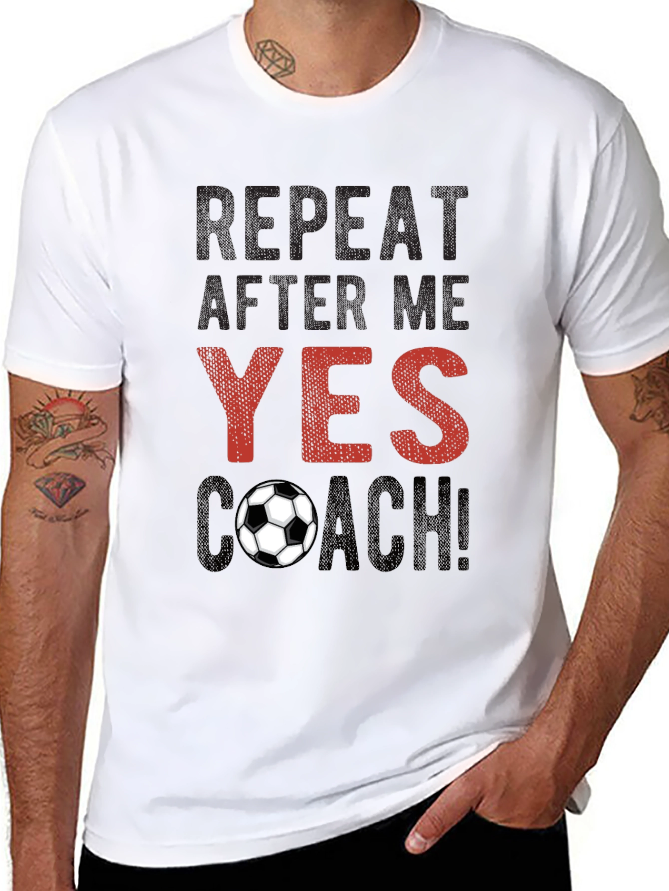 Soccer Coach T-Shirt - Repeat After Me!