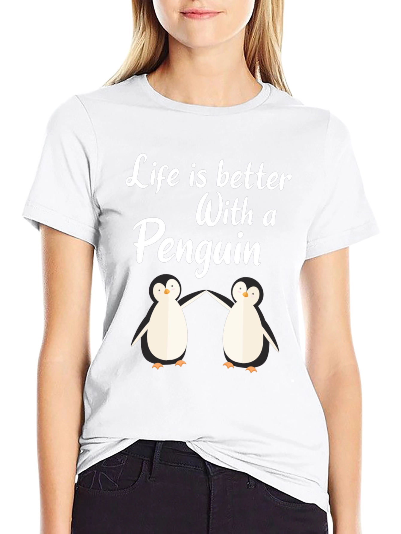 Life is Better With a Penguin Graphic T-Shirt