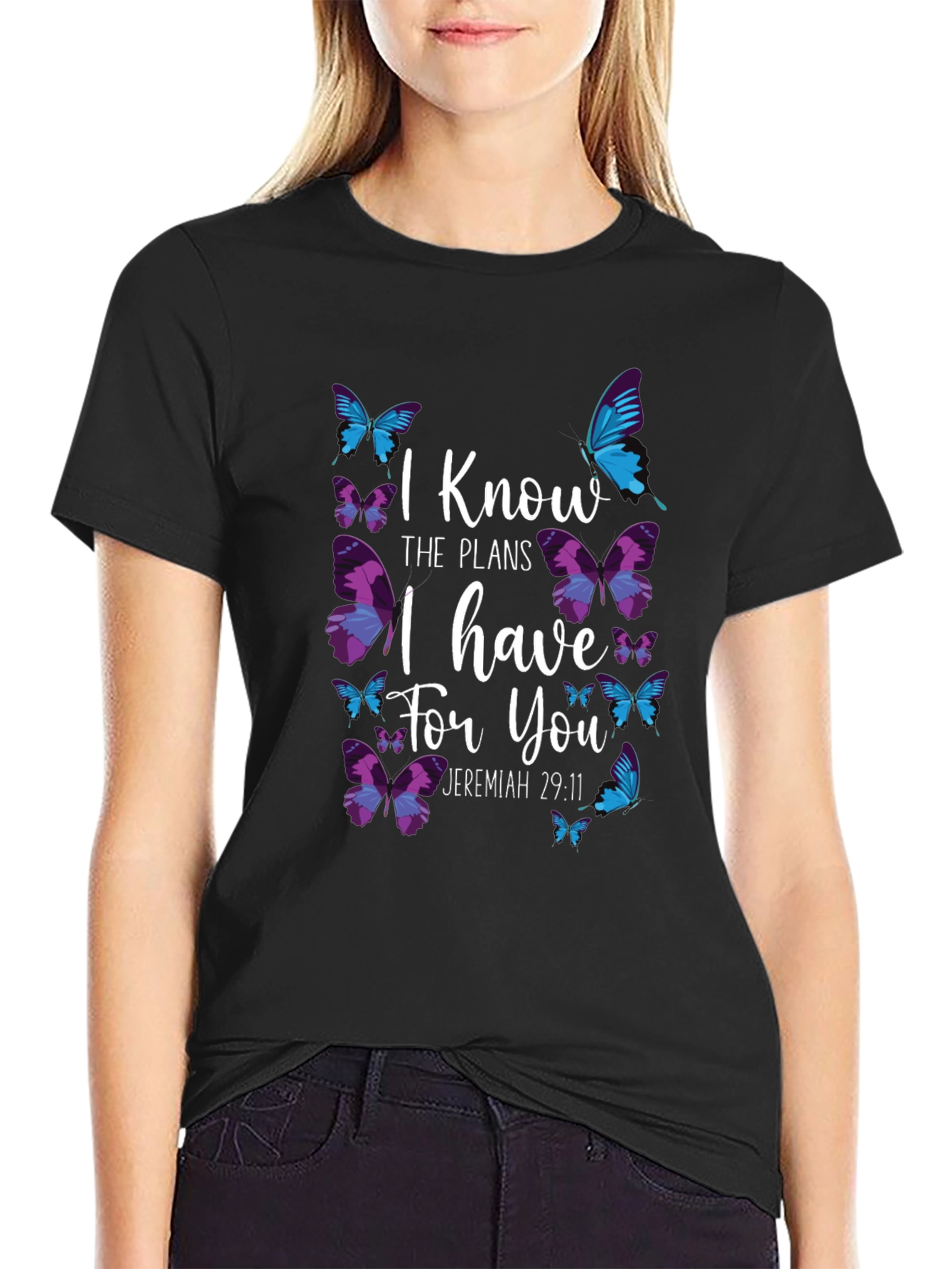 Butterfly Jeremiah 29:11 T-Shirt