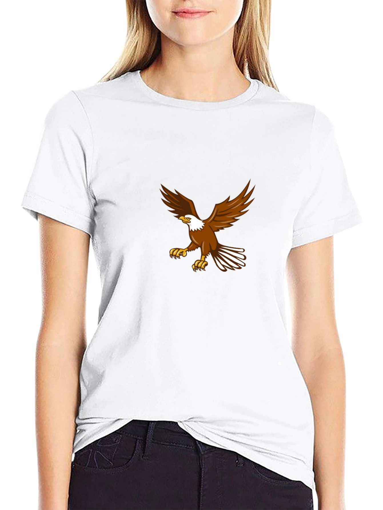 Eagle Graphic Black T-Shirt - Mens Casual Tee