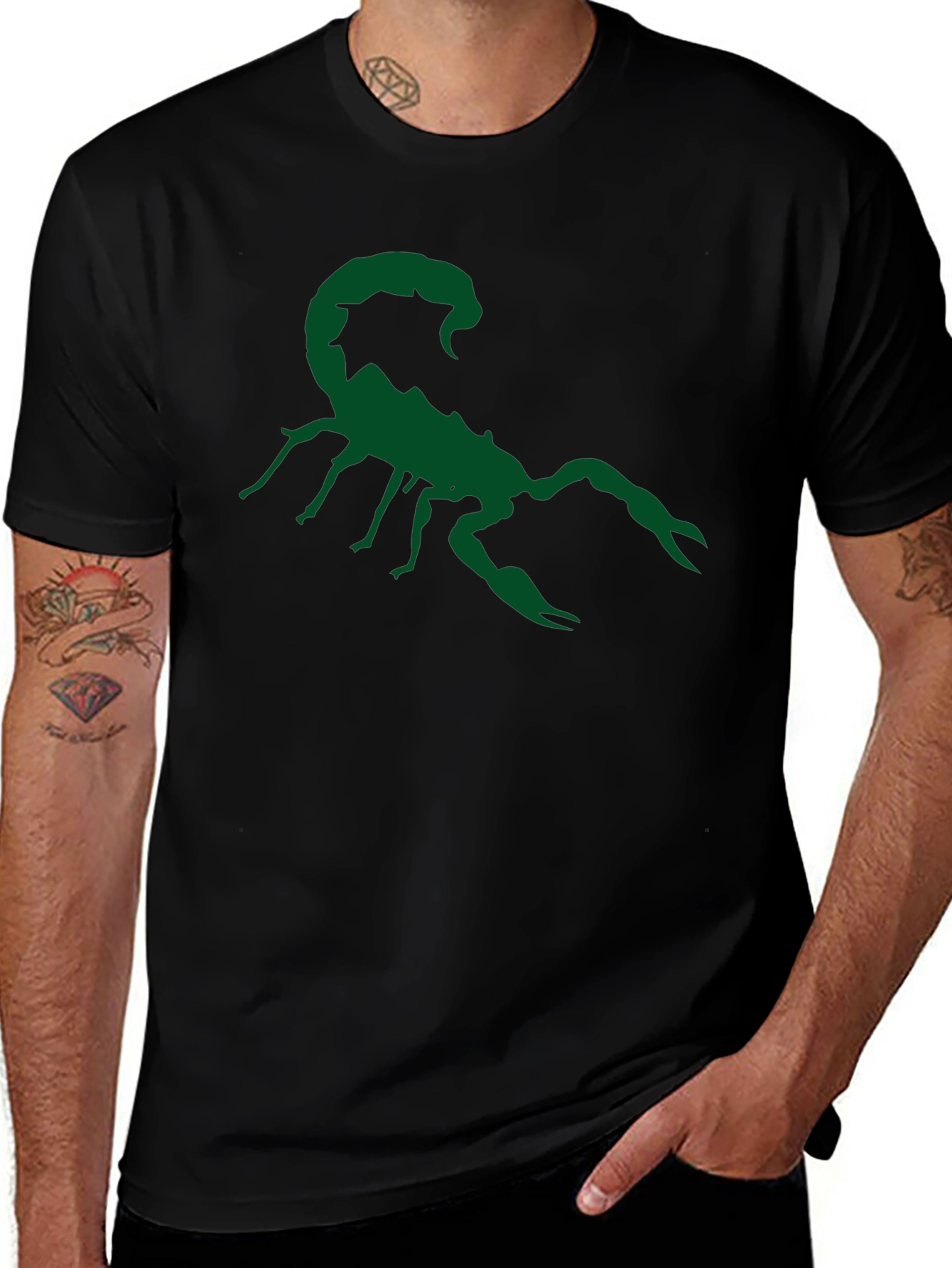 Scorpion Graphic Black T-Shirt - Mens
