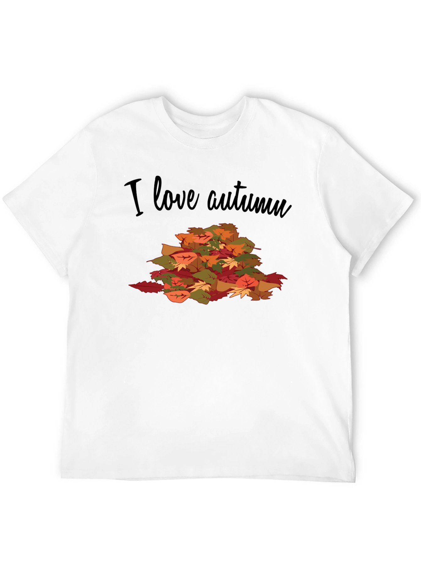 Autumn Leaves Graphic T-Shirt - I Love Autumn