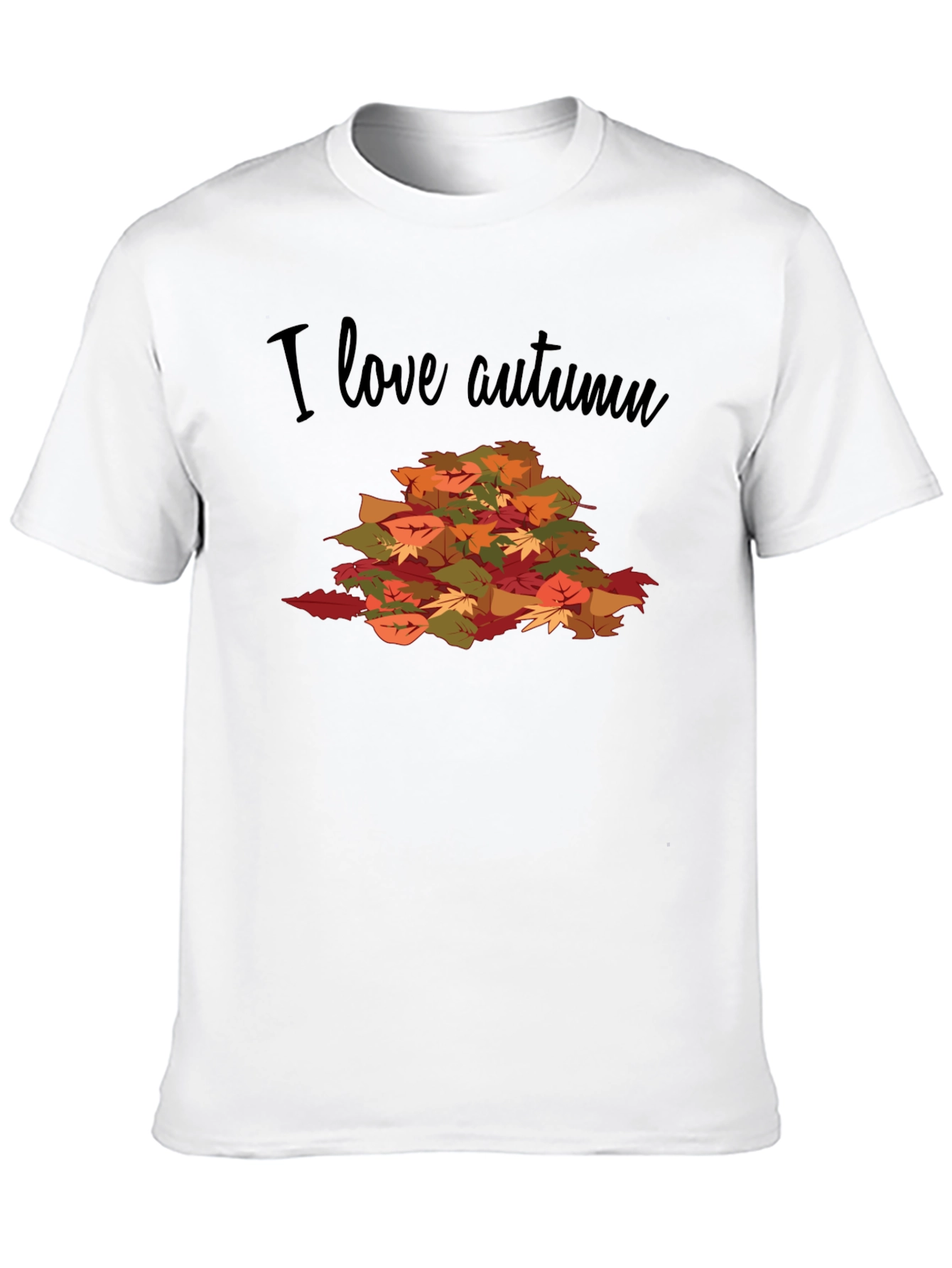 Autumn Leaves Graphic T-Shirt - I Love Autumn